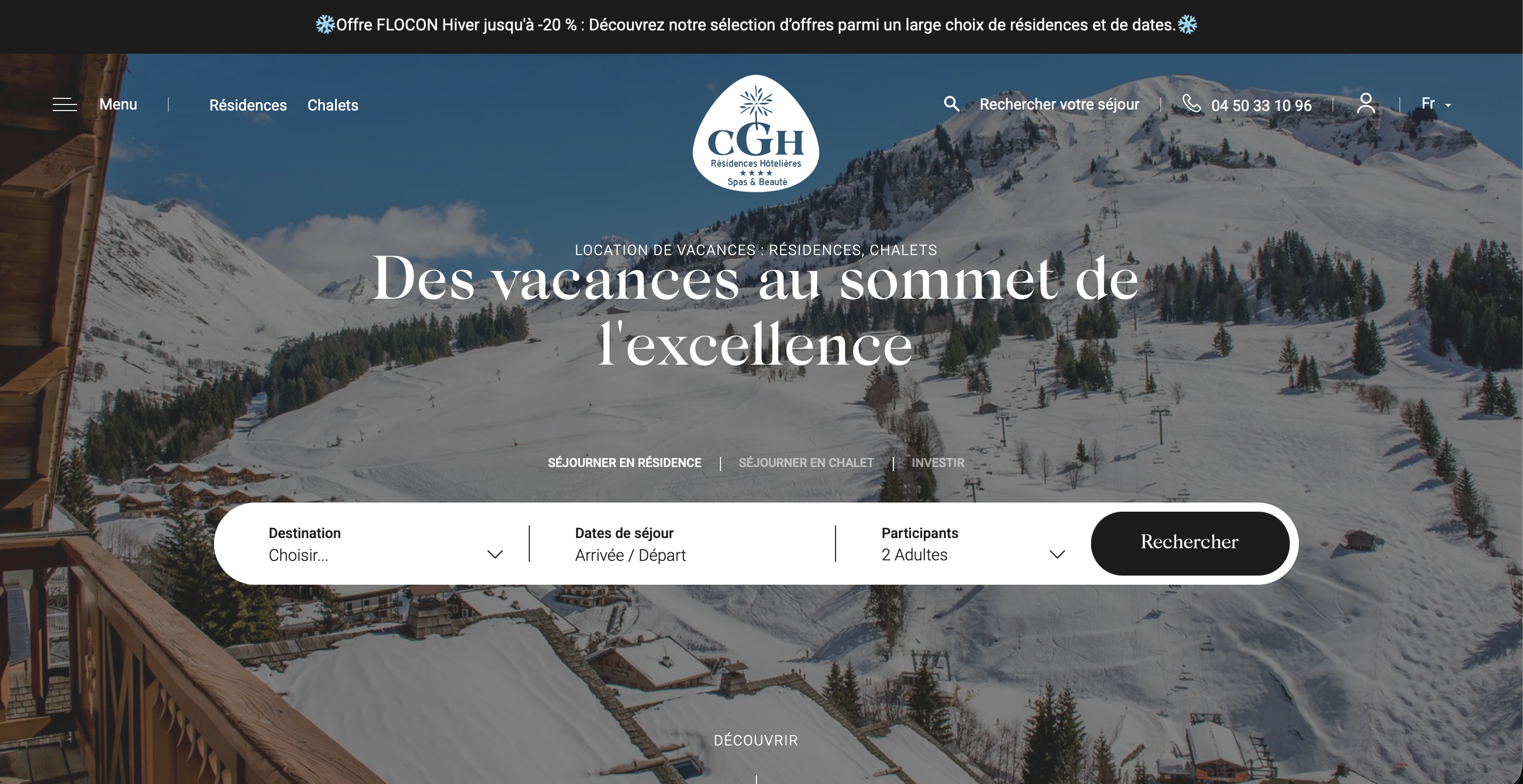 Capture d'écran 1 du programme de parrainage CGH Résidences