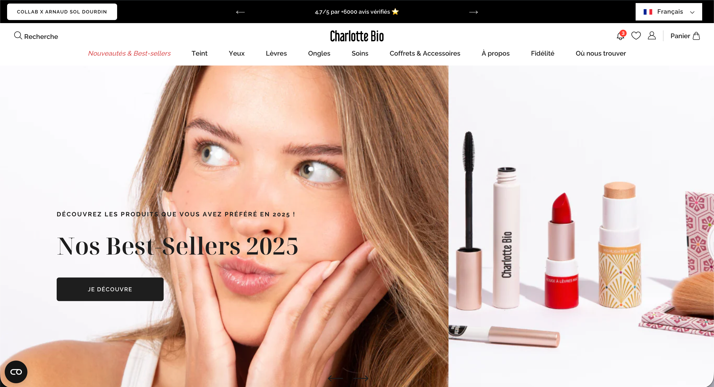 Capture d'écran 1 du programme de parrainage Charlotte Bio