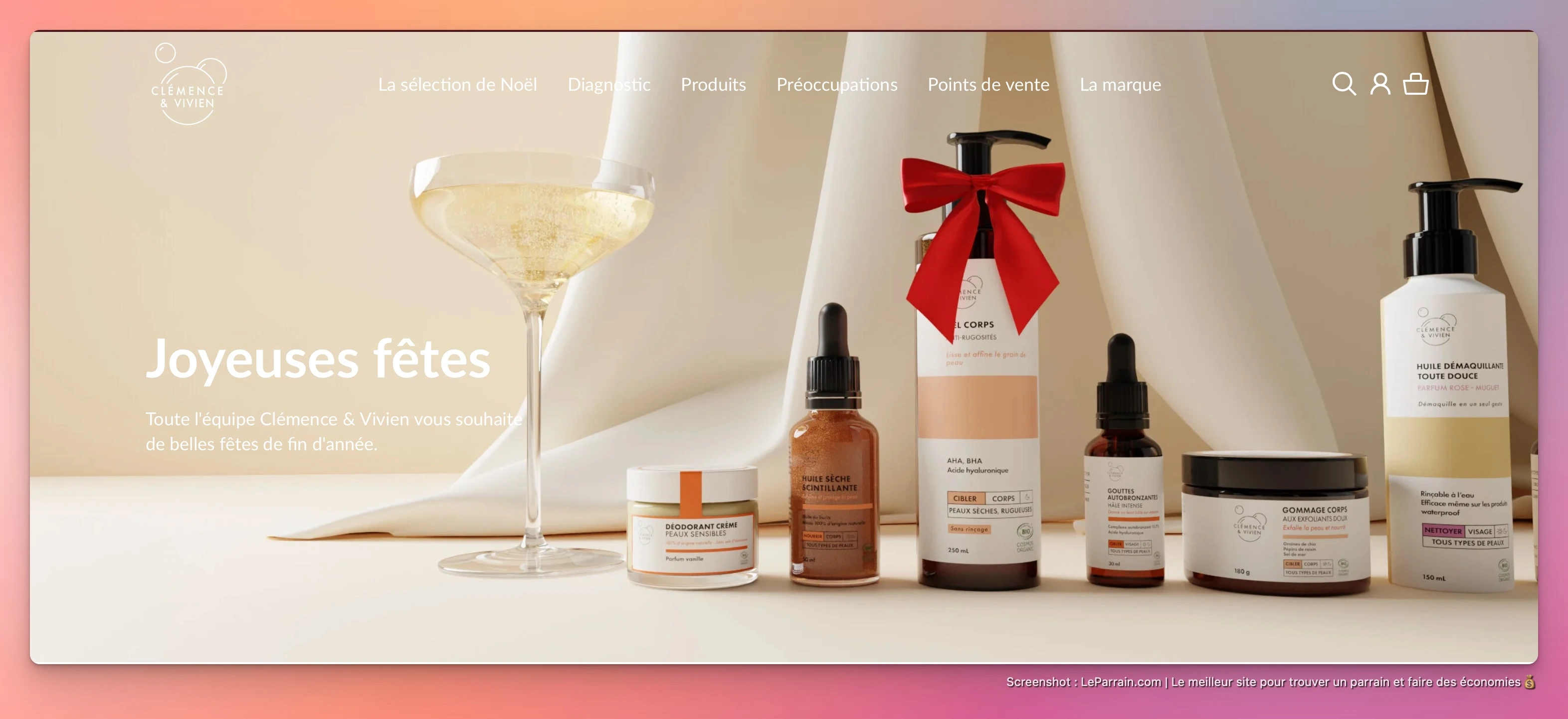 Capture d'écran 2 du programme de parrainage Clémence et Vivien