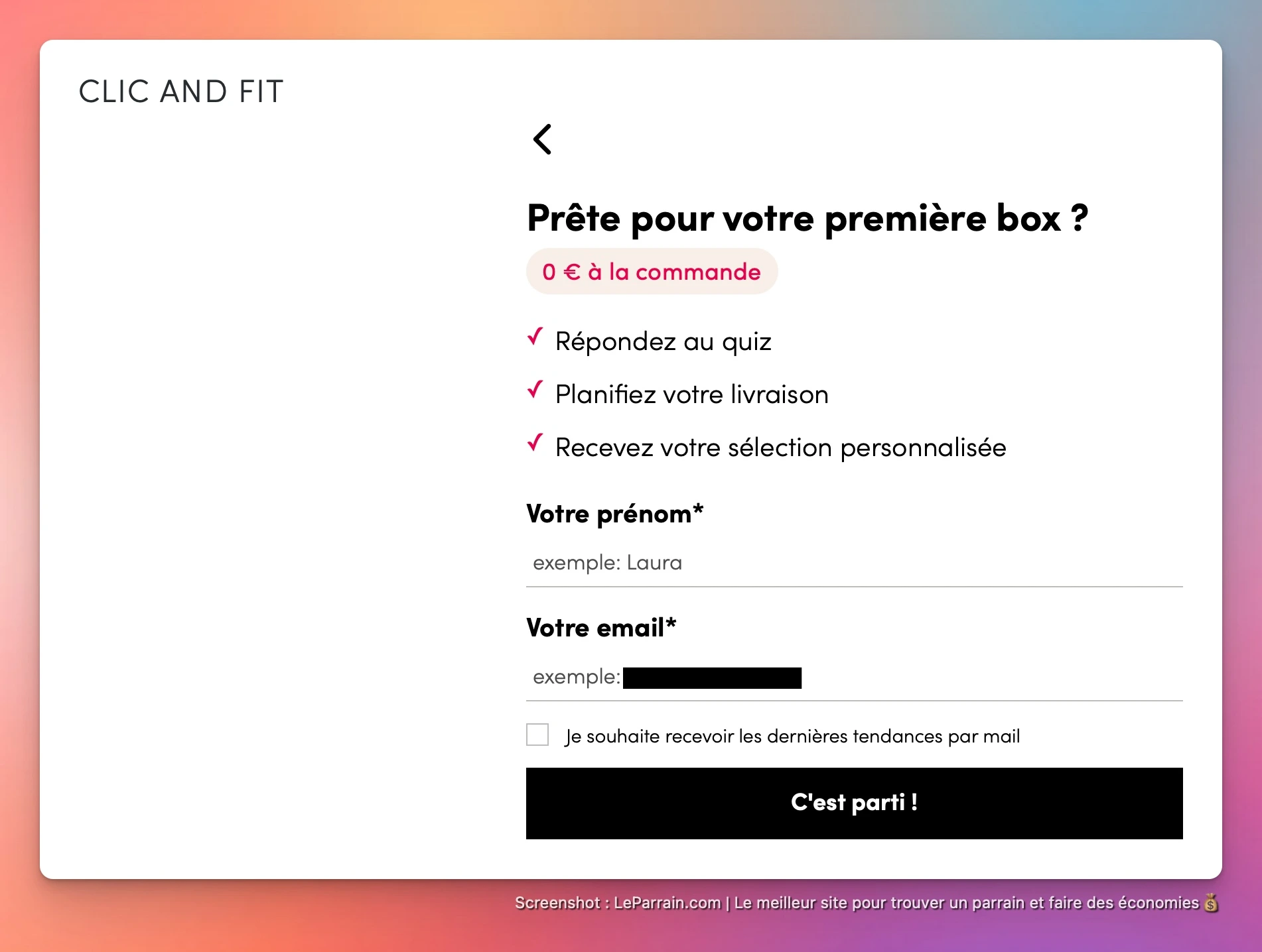 Capture d'écran 4 du programme de parrainage Click&Boat