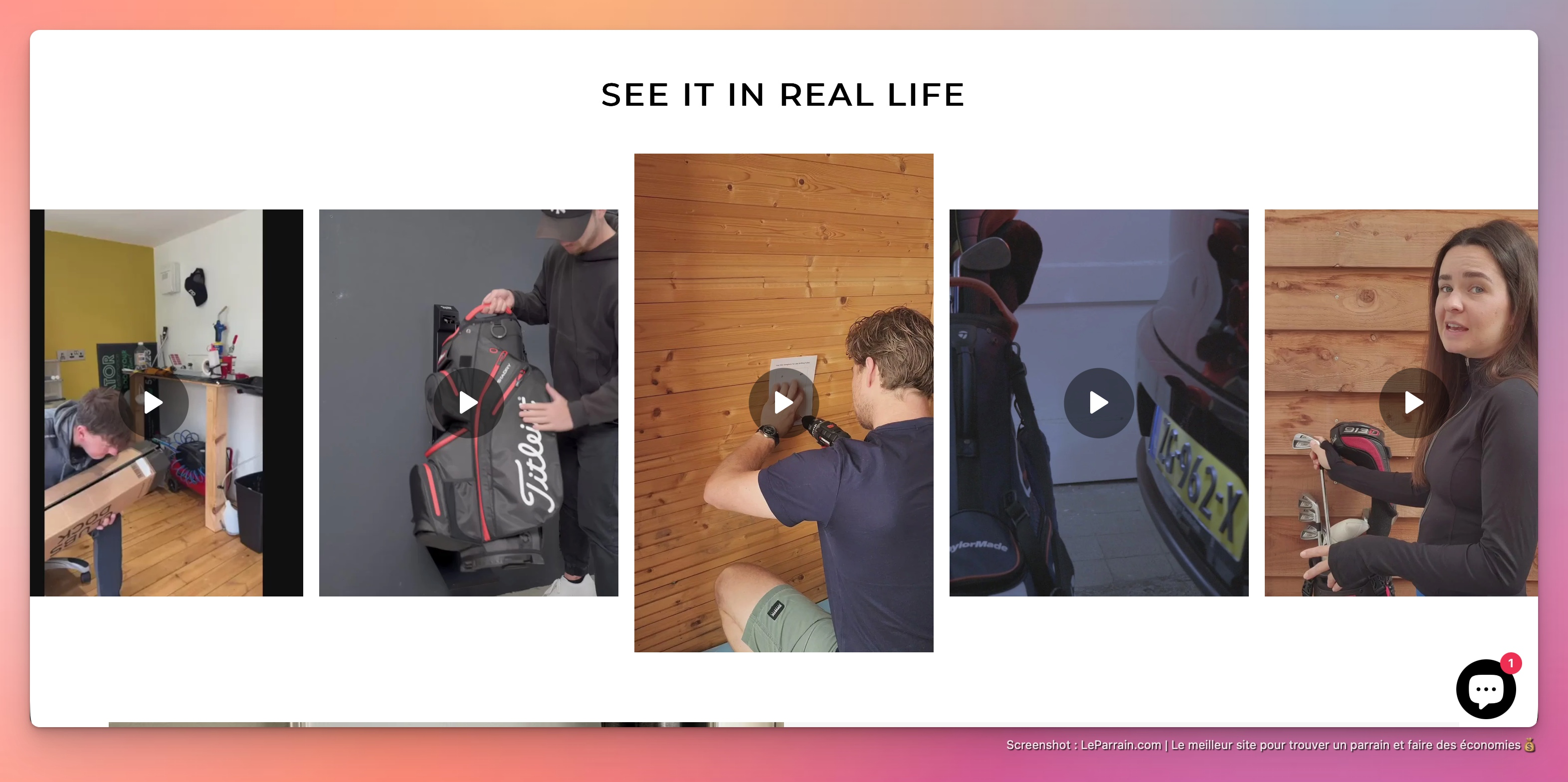 Capture d'écran 3 du programme de parrainage ClubsDock