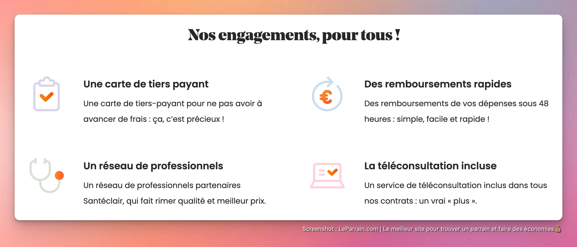 Capture d'écran 2 du programme de parrainage Cocoon