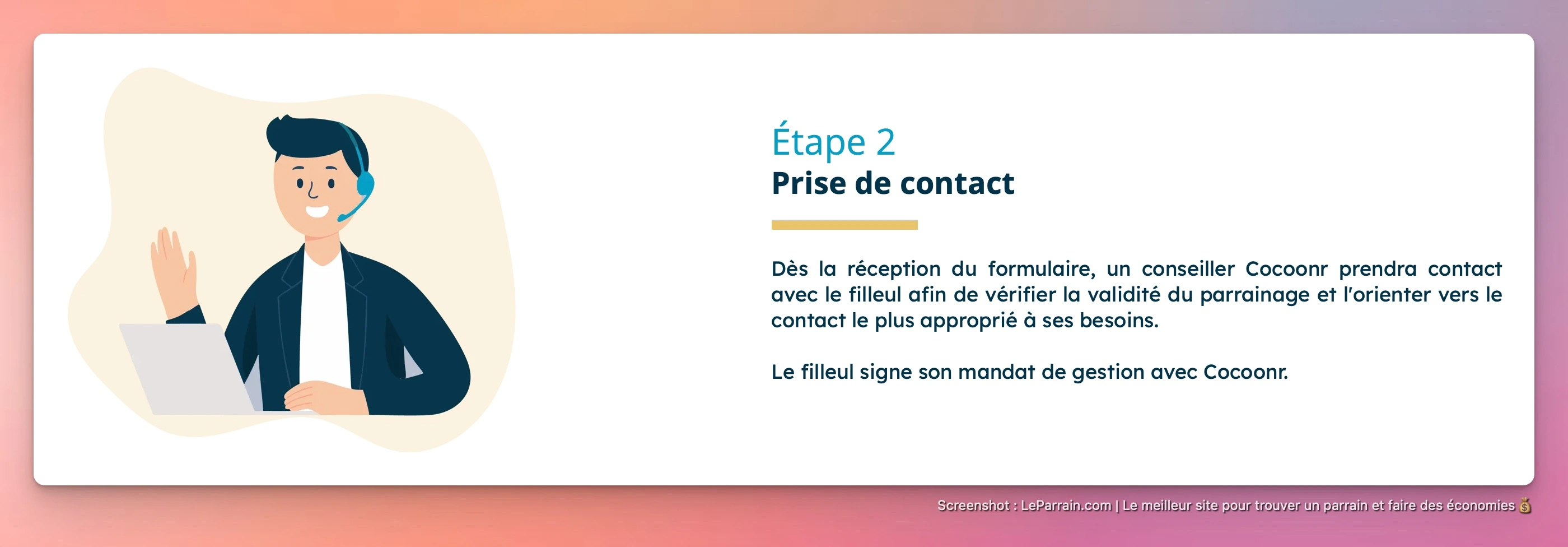 Capture d'écran 3 du programme de parrainage Cocoonr