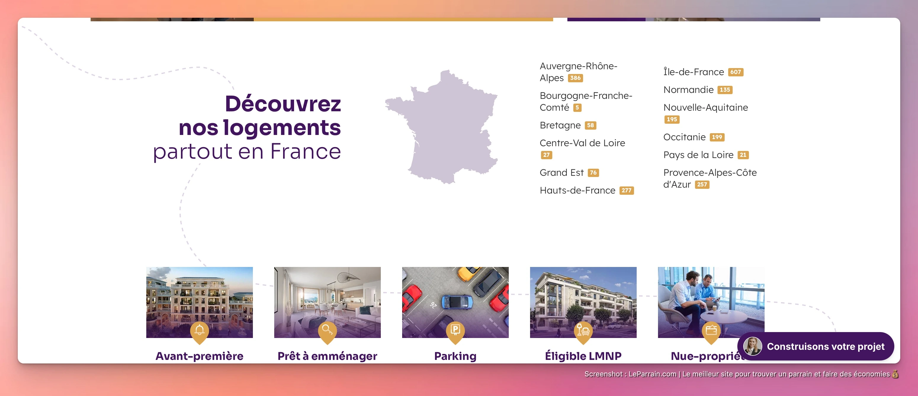 Capture d'écran 3 du programme de parrainage Cogedim