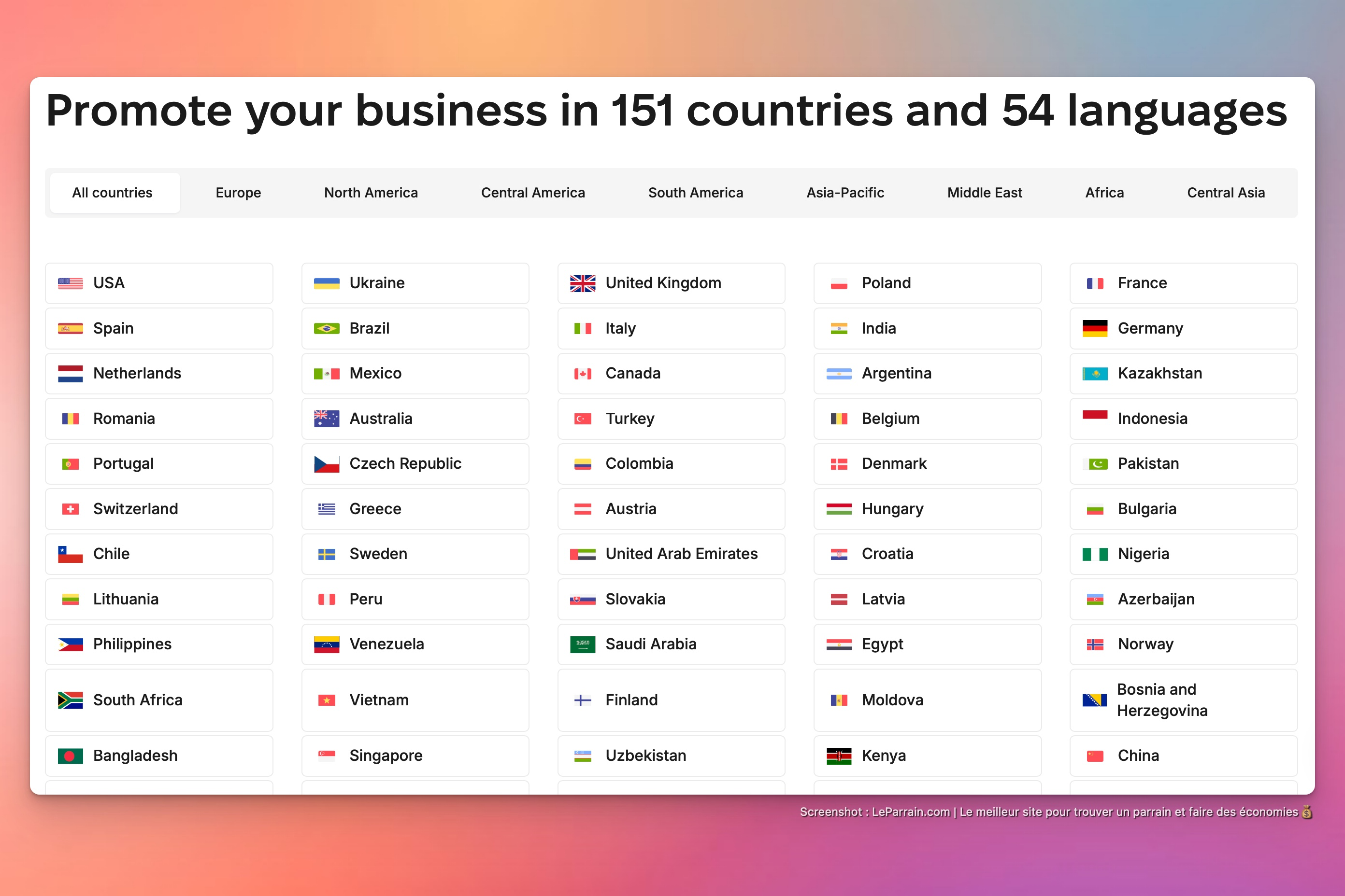 Capture d'écran 6 du programme de parrainage Collaborator.pro