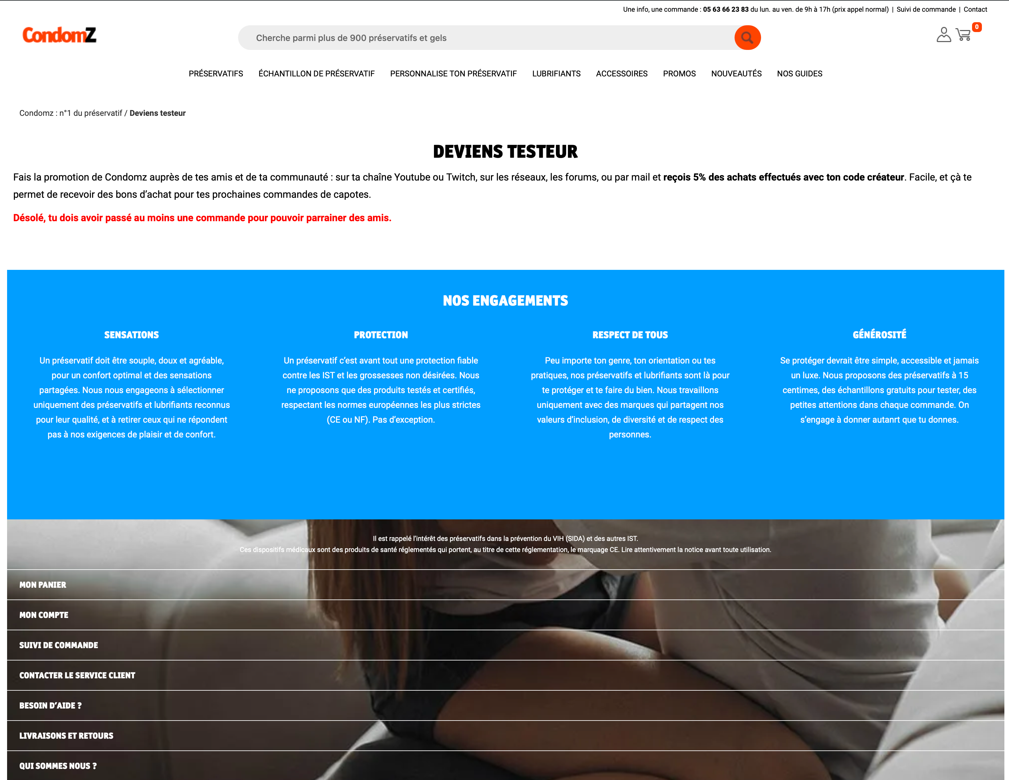 Capture d'écran 2 du programme de parrainage Condomz