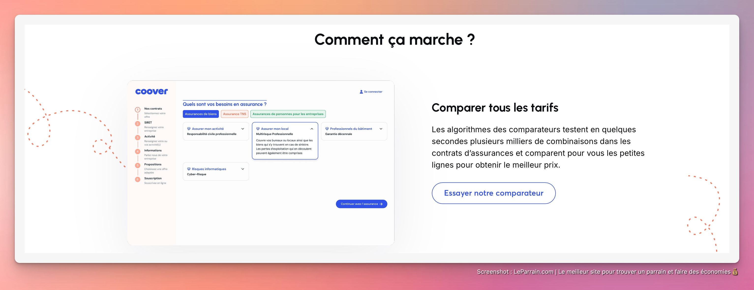Capture d'écran 4 du programme de parrainage Coover
