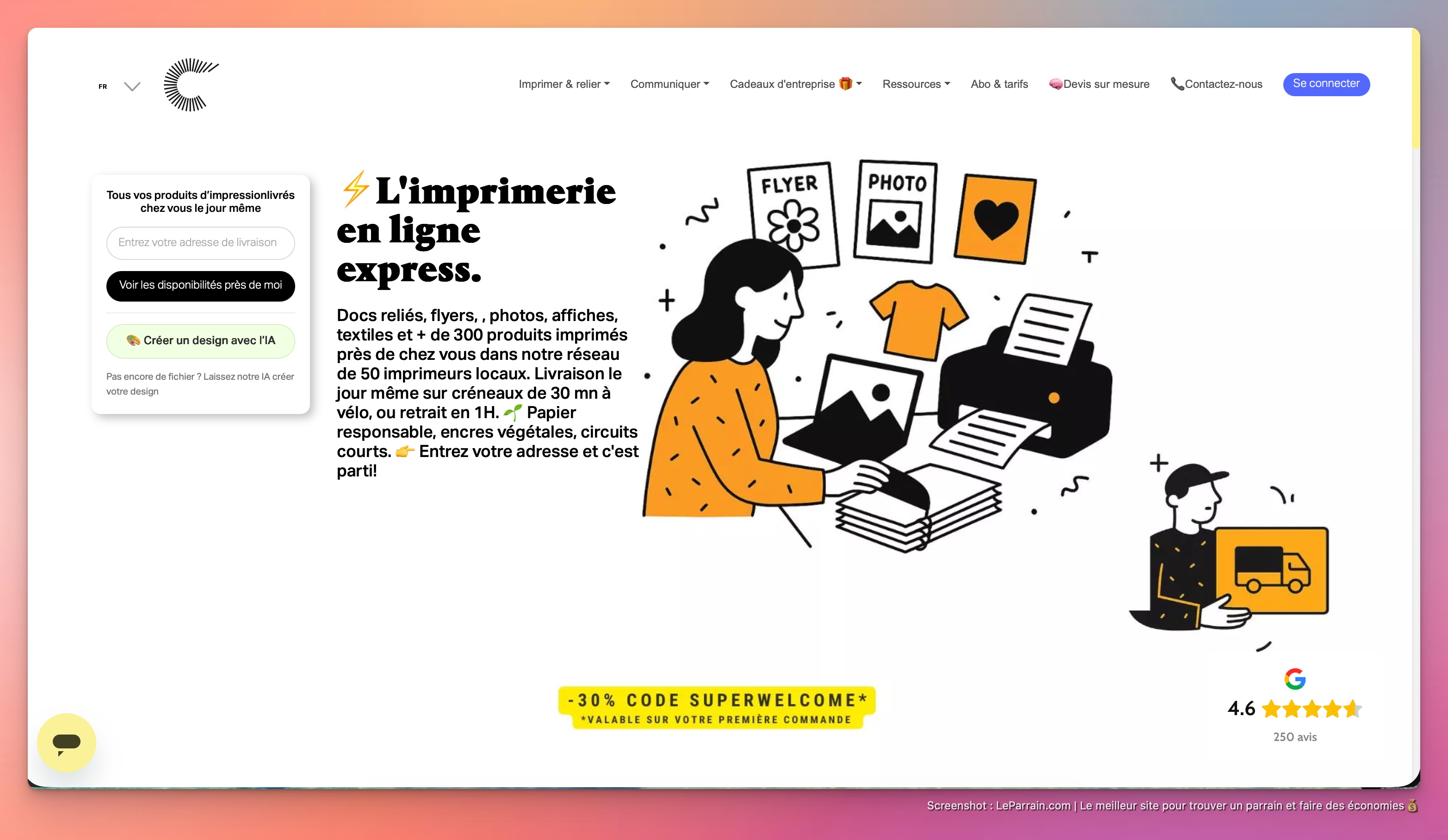 Capture d'écran 3 du programme de parrainage Copees