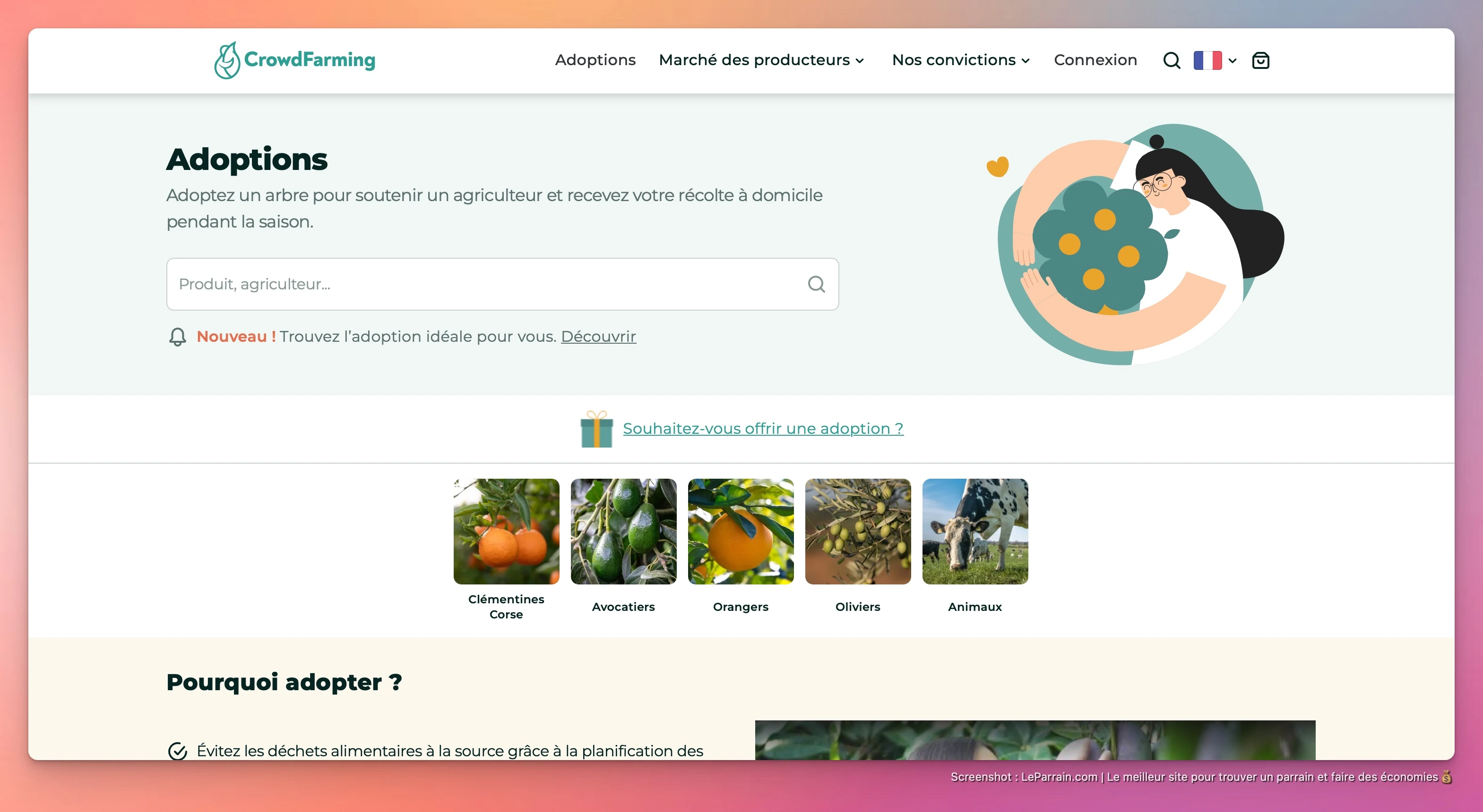 Capture d'écran 3 du programme de parrainage CrowdFarming