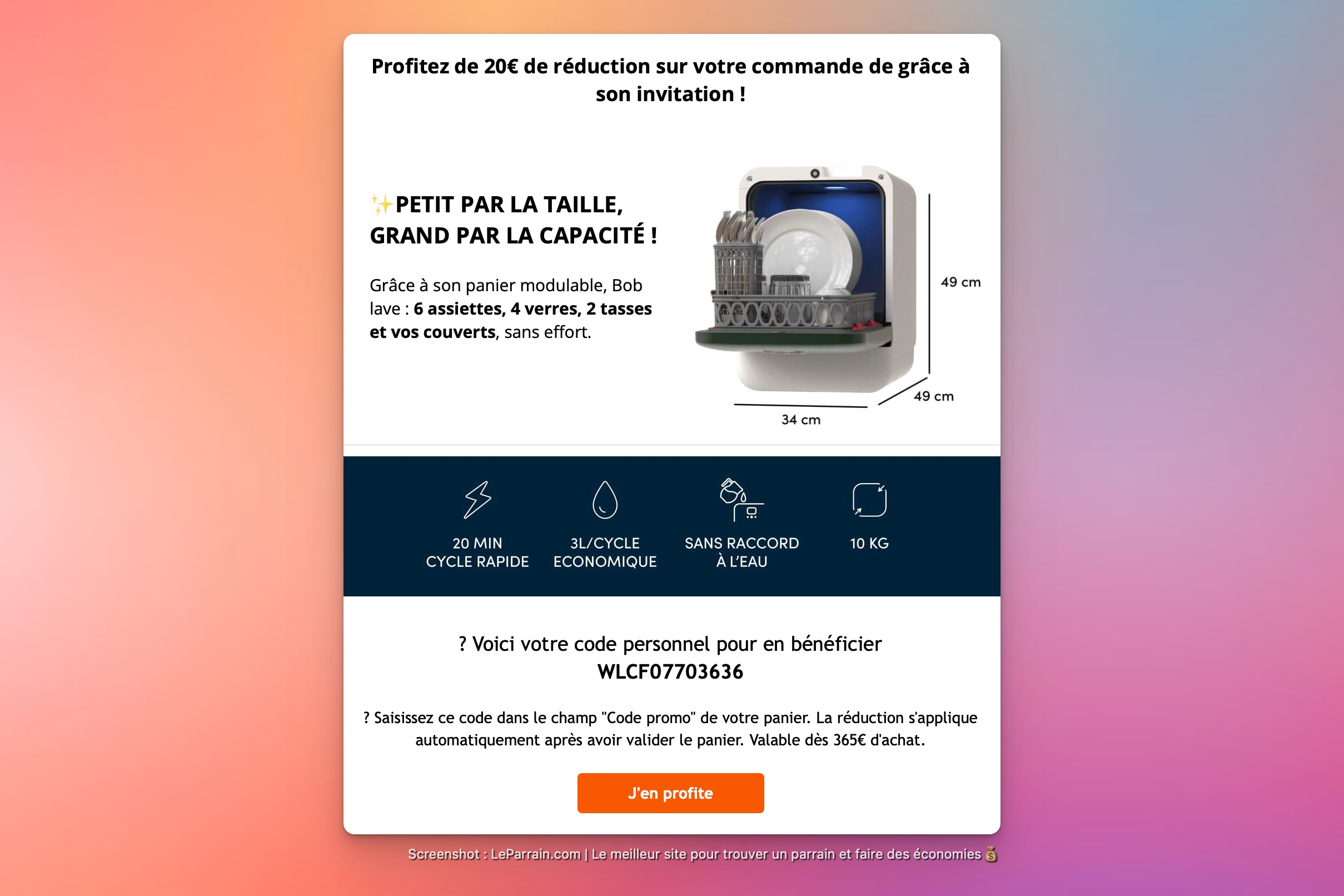 Capture d'écran 1 du programme de parrainage Daan Tech