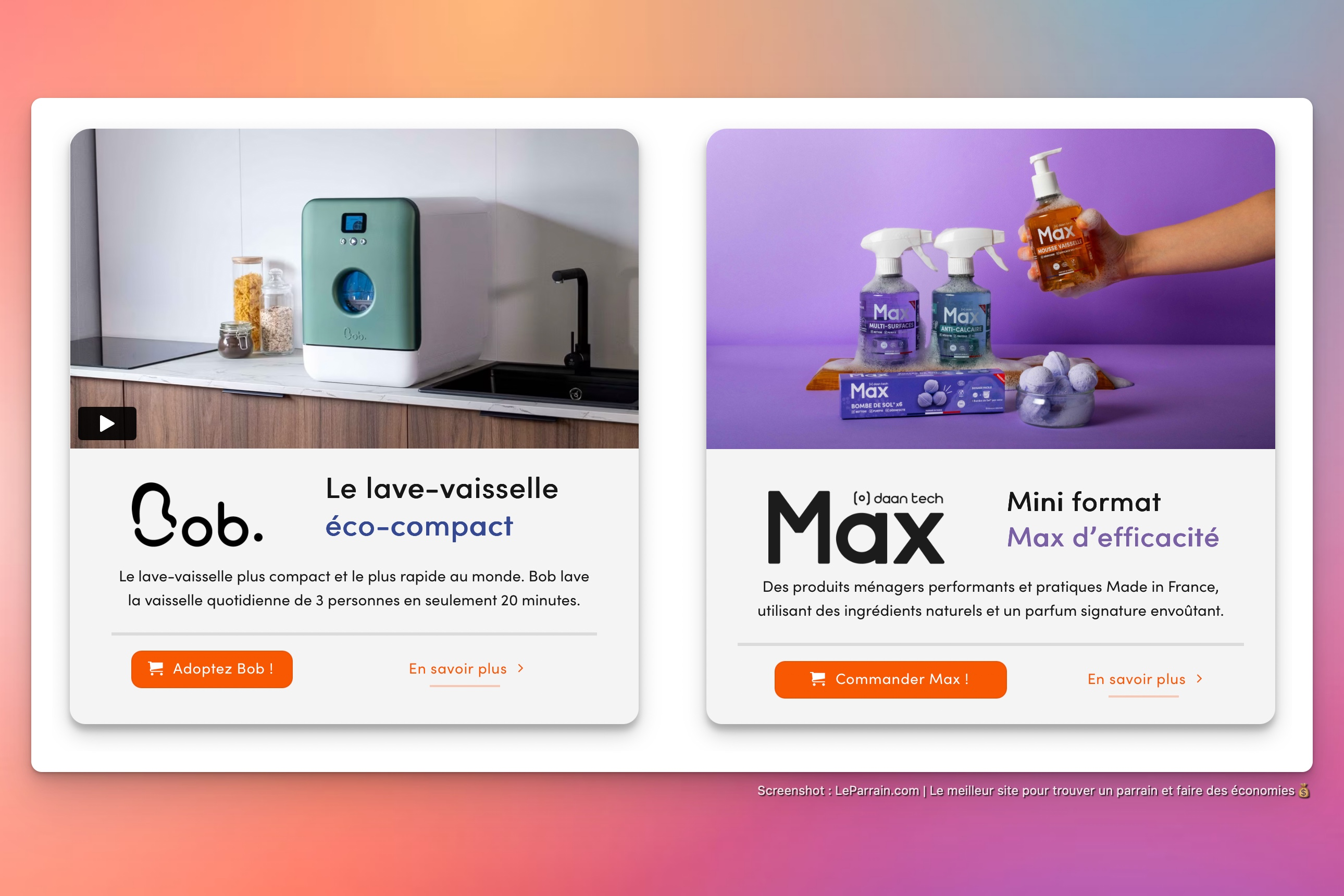 Capture d'écran 3 du programme de parrainage Daan Tech