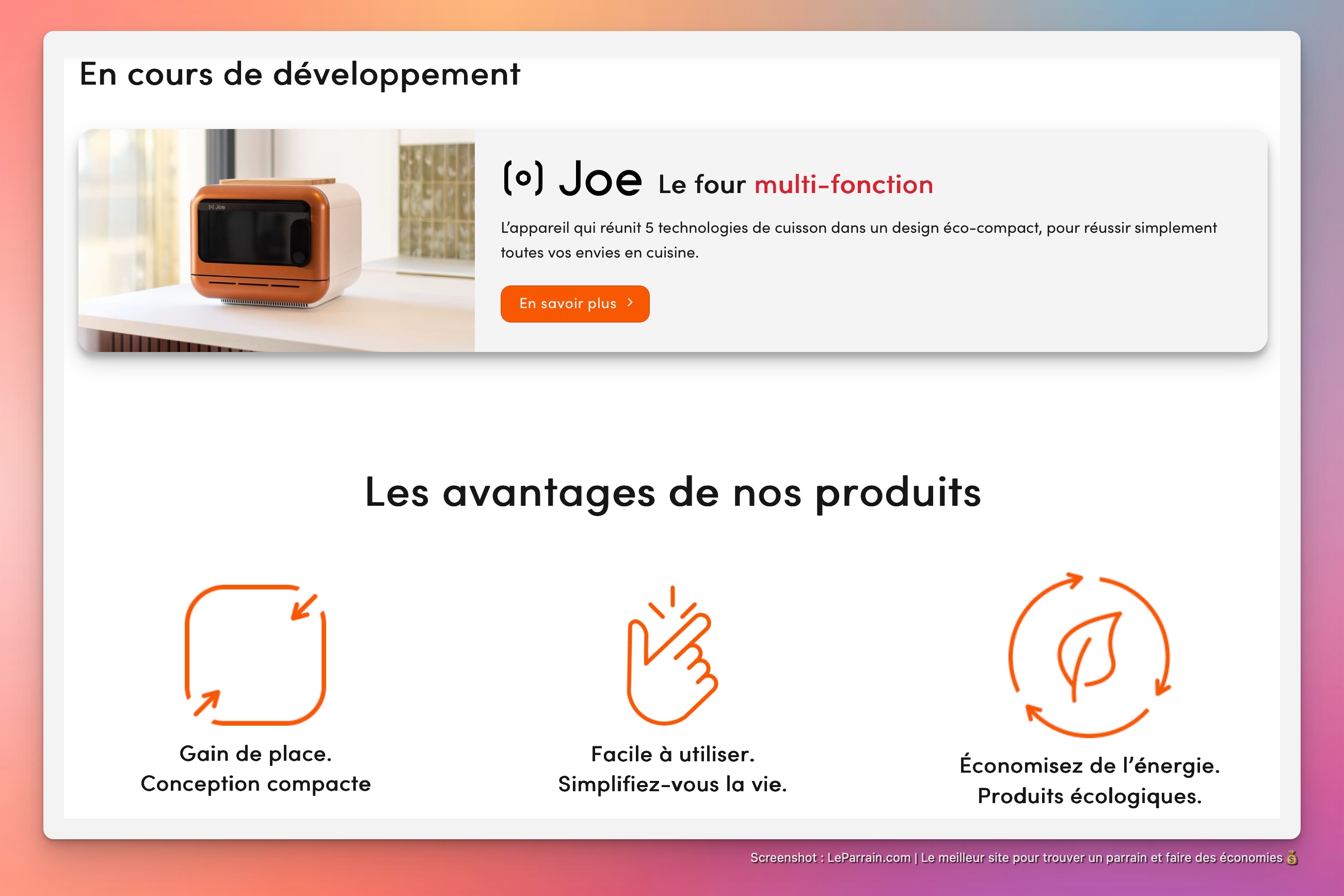 Capture d'écran 4 du programme de parrainage Daan Tech