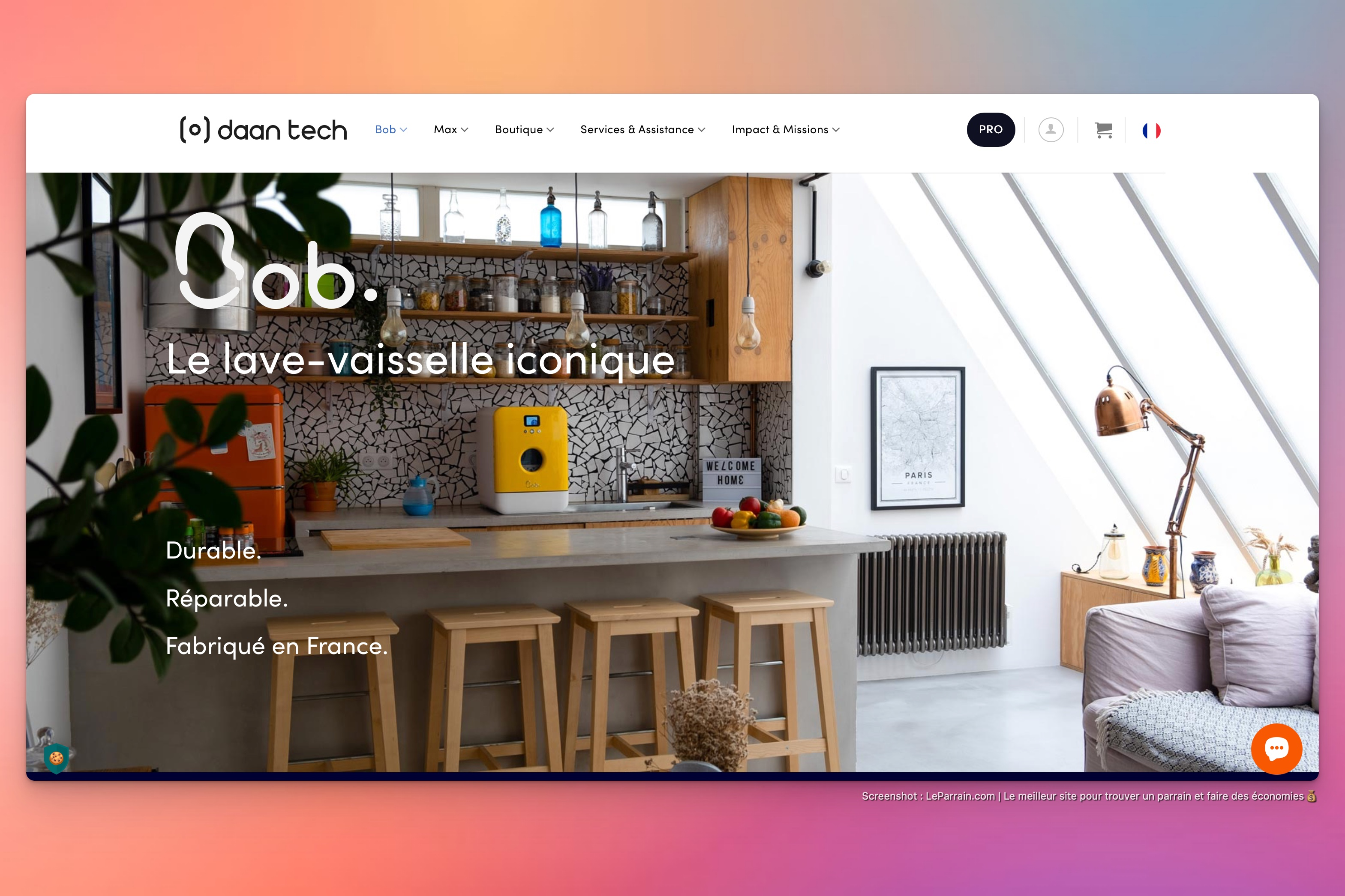 Capture d'écran 5 du programme de parrainage Daan Tech