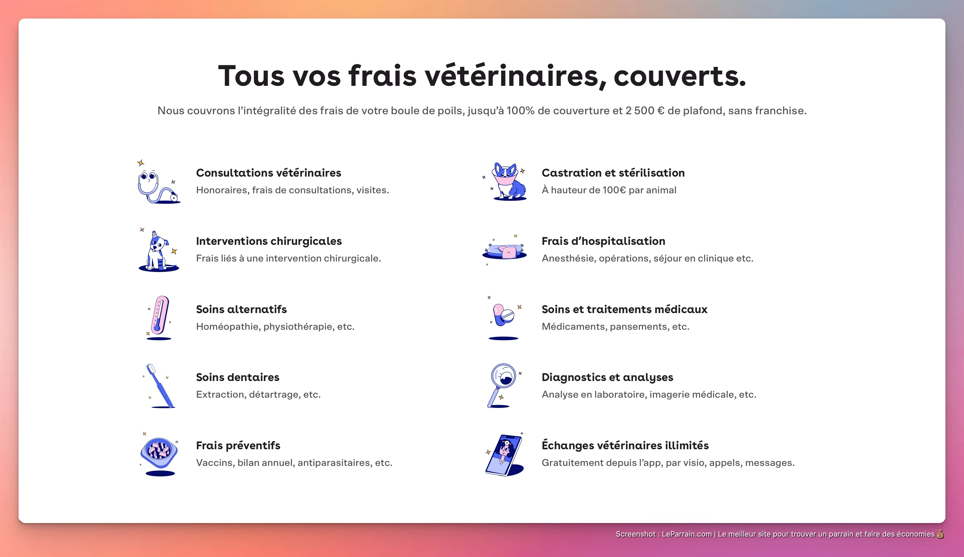 Capture d'écran 4 du programme de parrainage Dalma