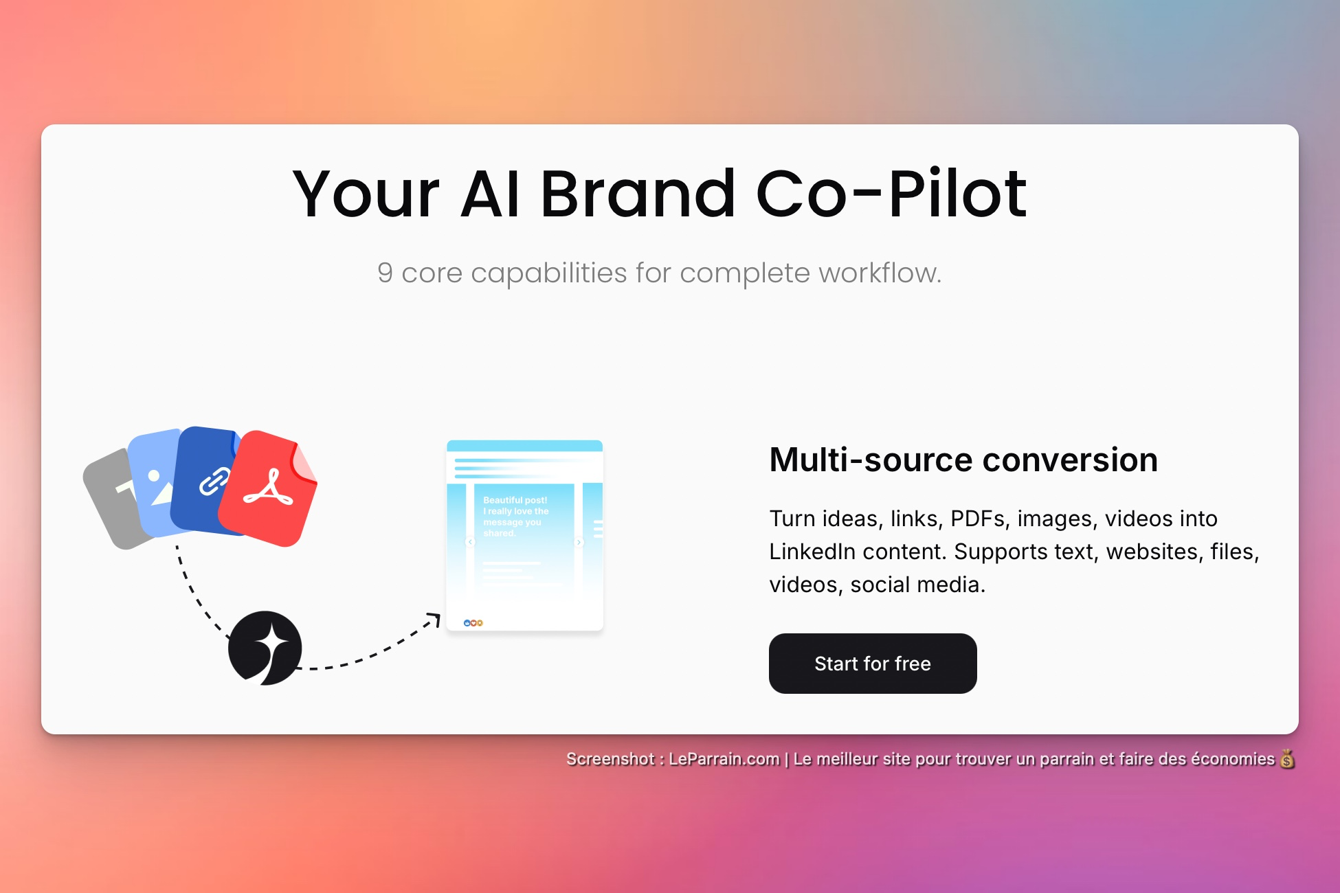 Capture d'écran 3 du programme de parrainage Dynal