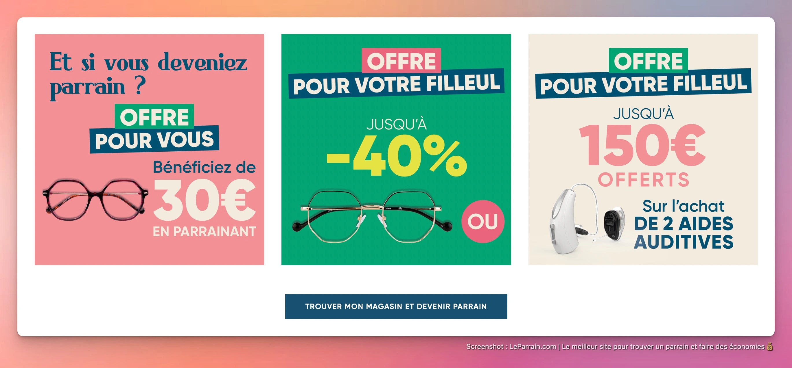 Capture d'écran 2 du programme de parrainage Ecouter Voir