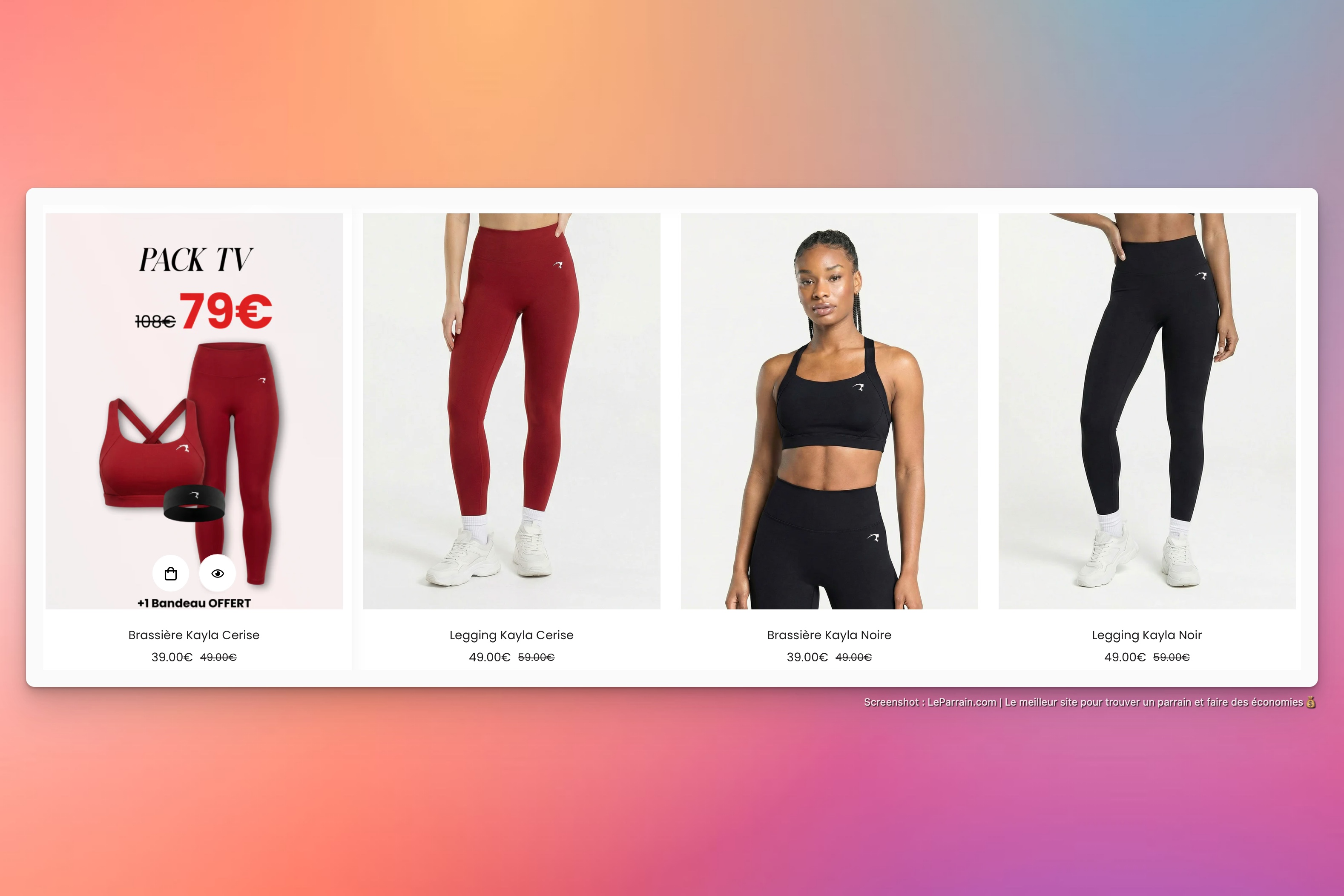 Capture d'écran 2 du programme de parrainage Enyo Fightwear