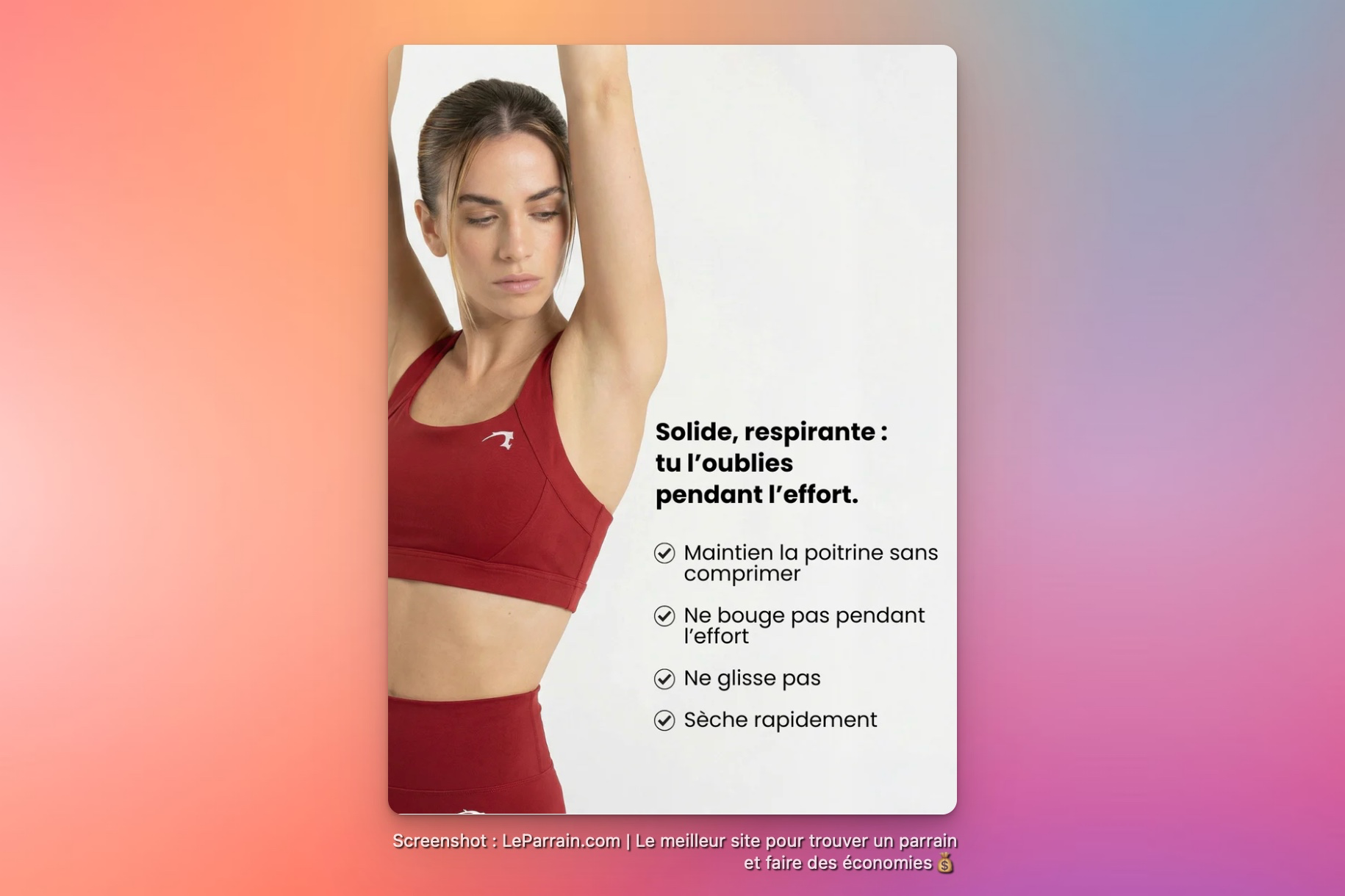 Capture d'écran 5 du programme de parrainage Enyo Fightwear