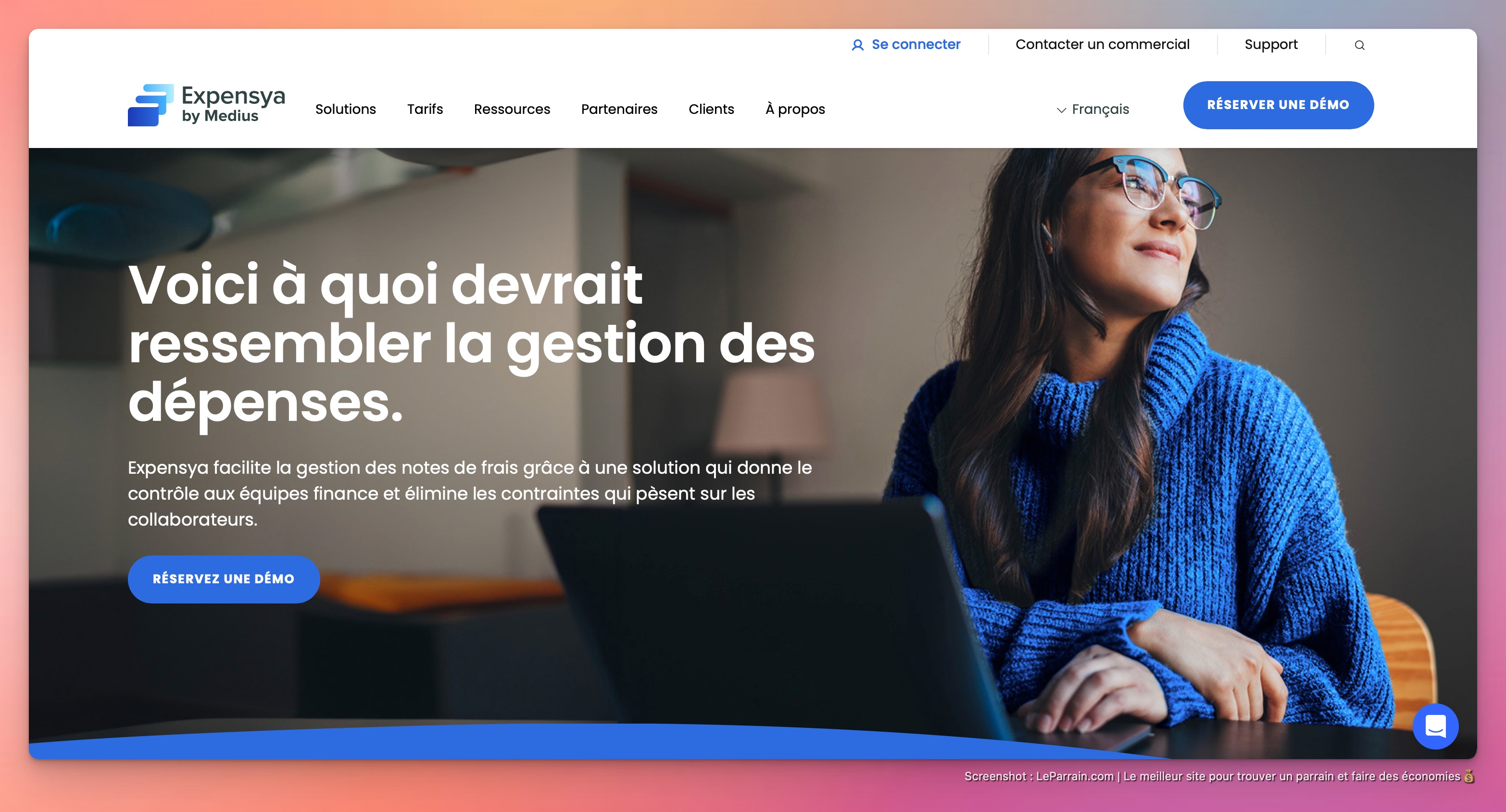 Capture d'écran 2 du programme de parrainage Expensya