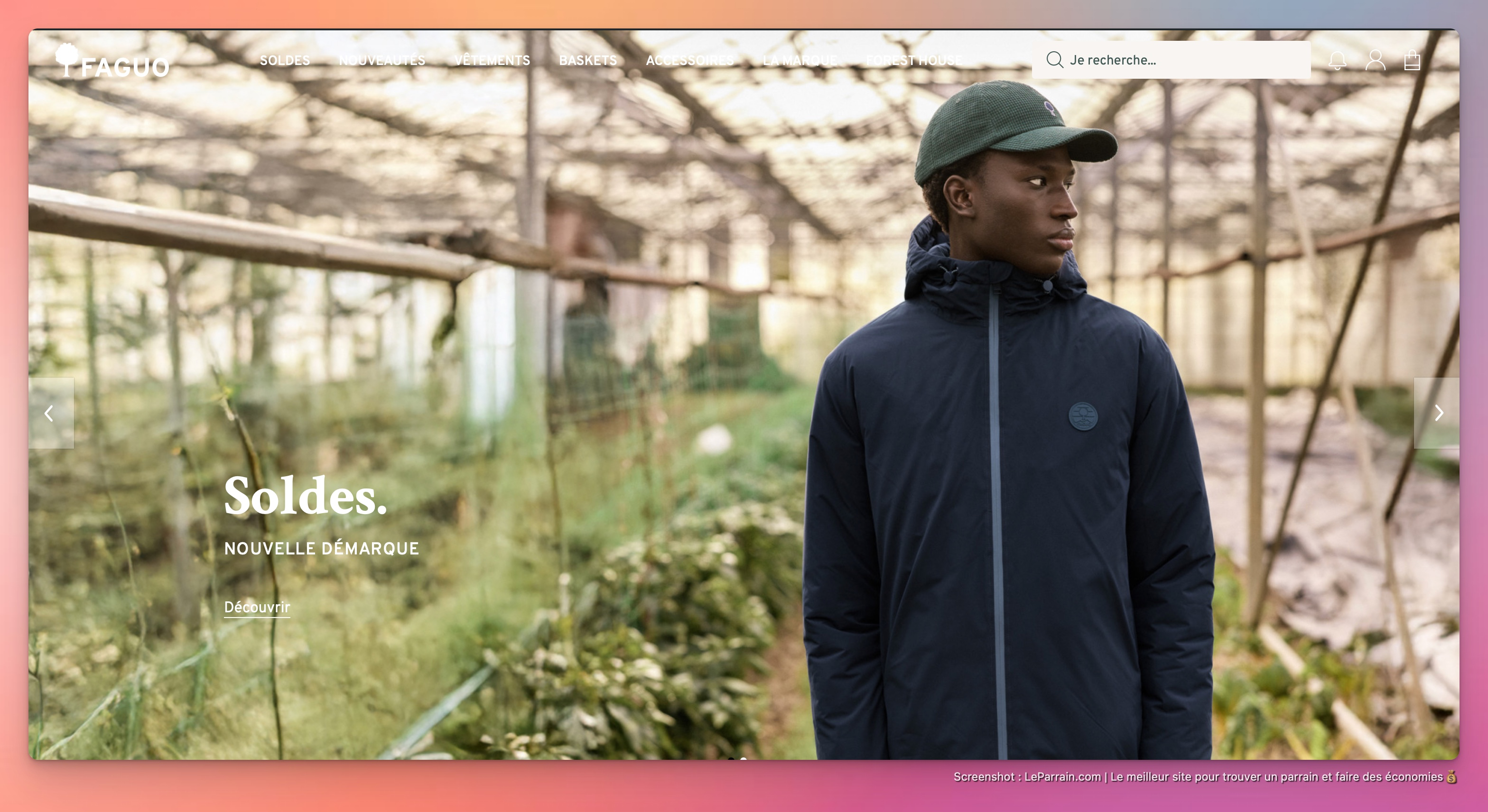 Capture d'écran 4 du programme de parrainage Faguo