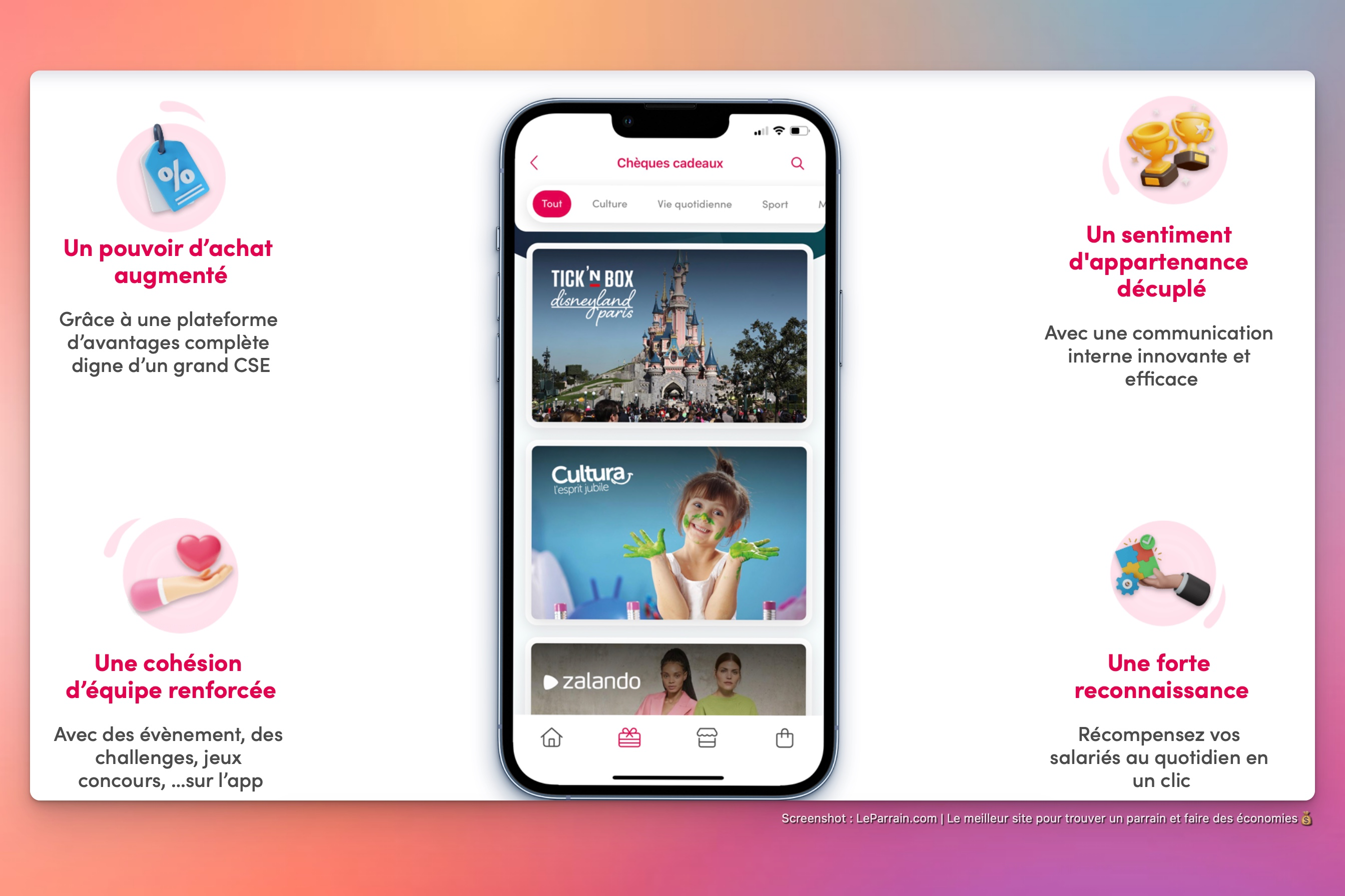 Capture d'écran 6 du programme de parrainage Fizzlee