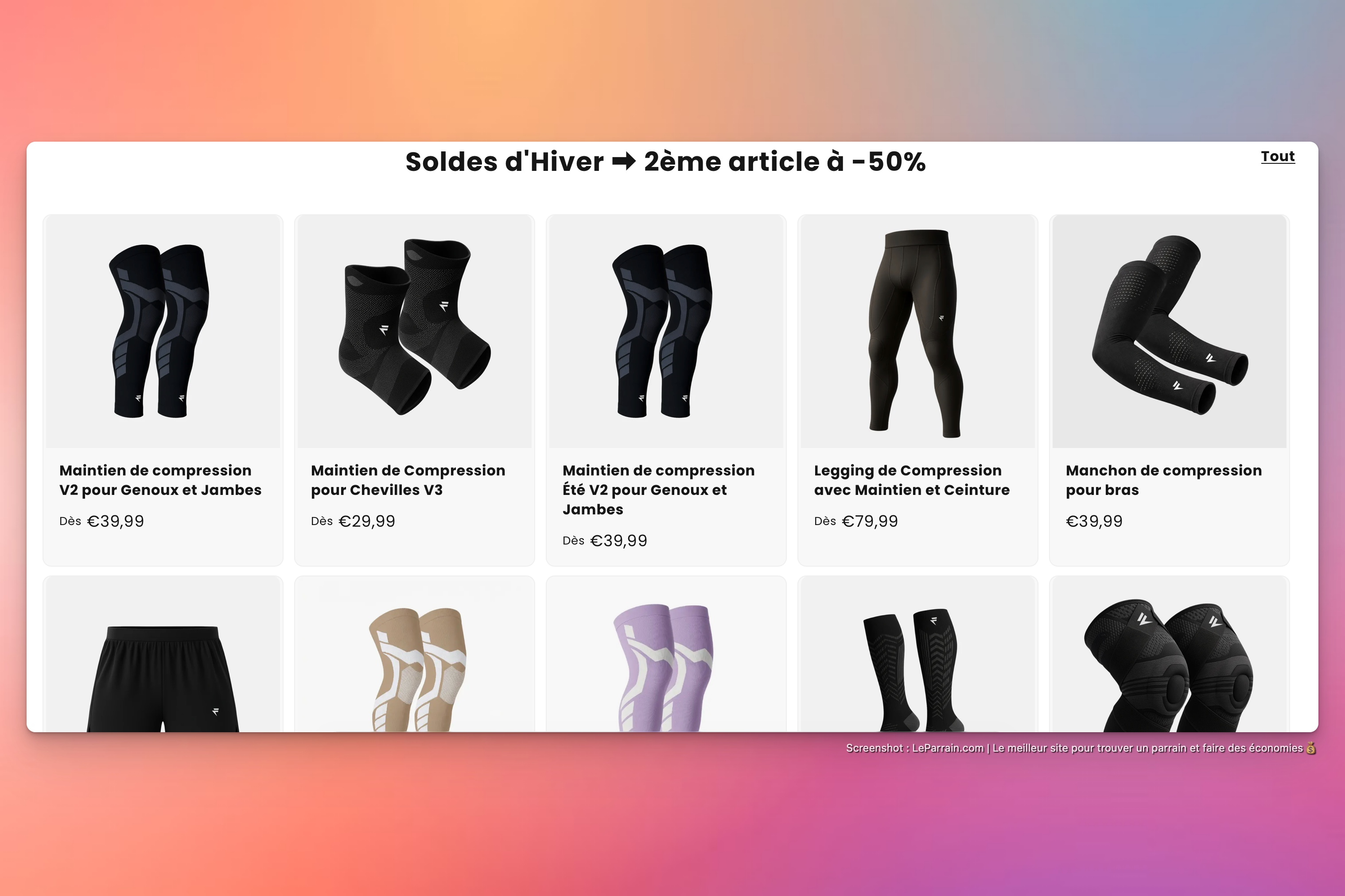 Capture d'écran 2 du programme de parrainage Flytex