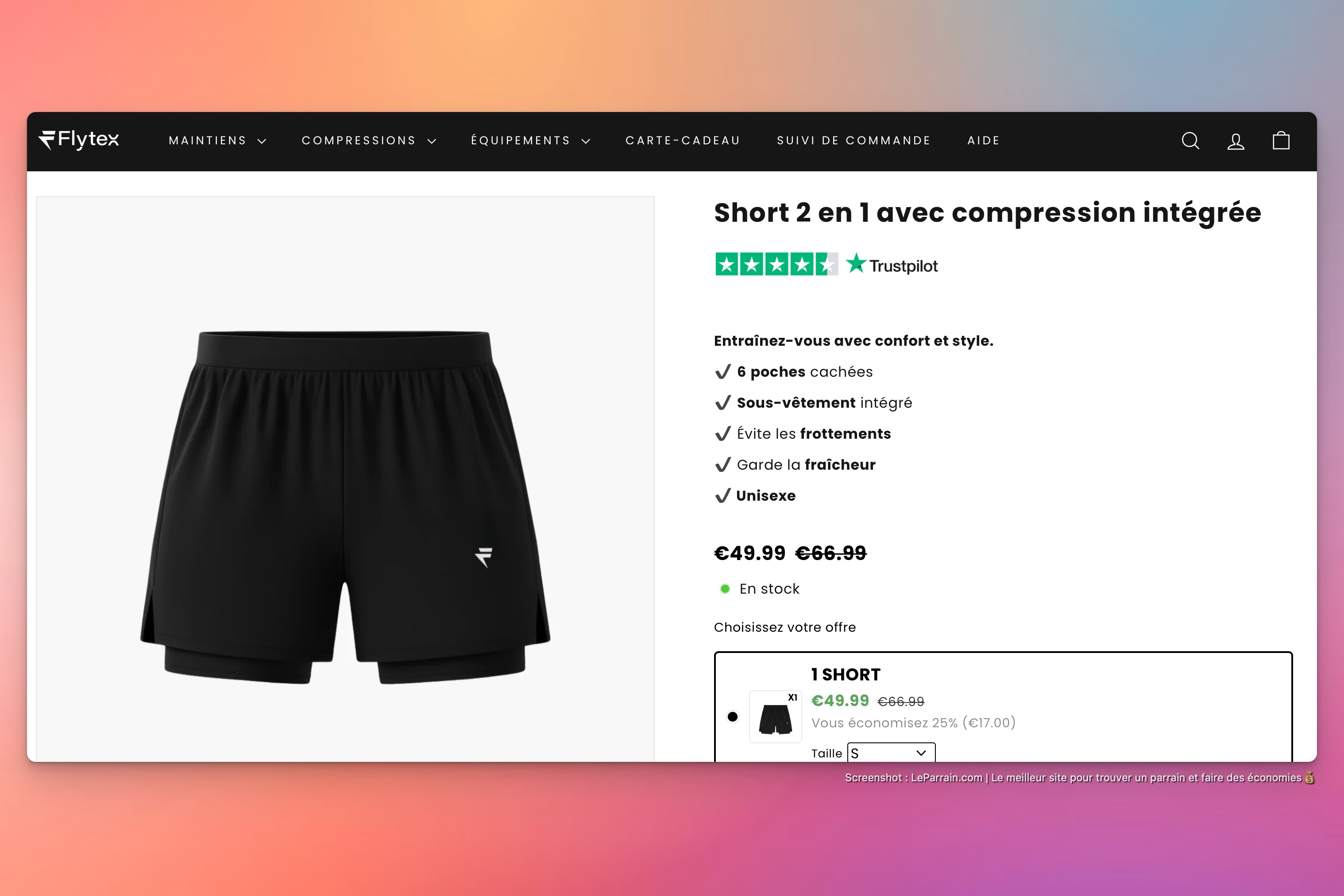 Capture d'écran 3 du programme de parrainage Flytex