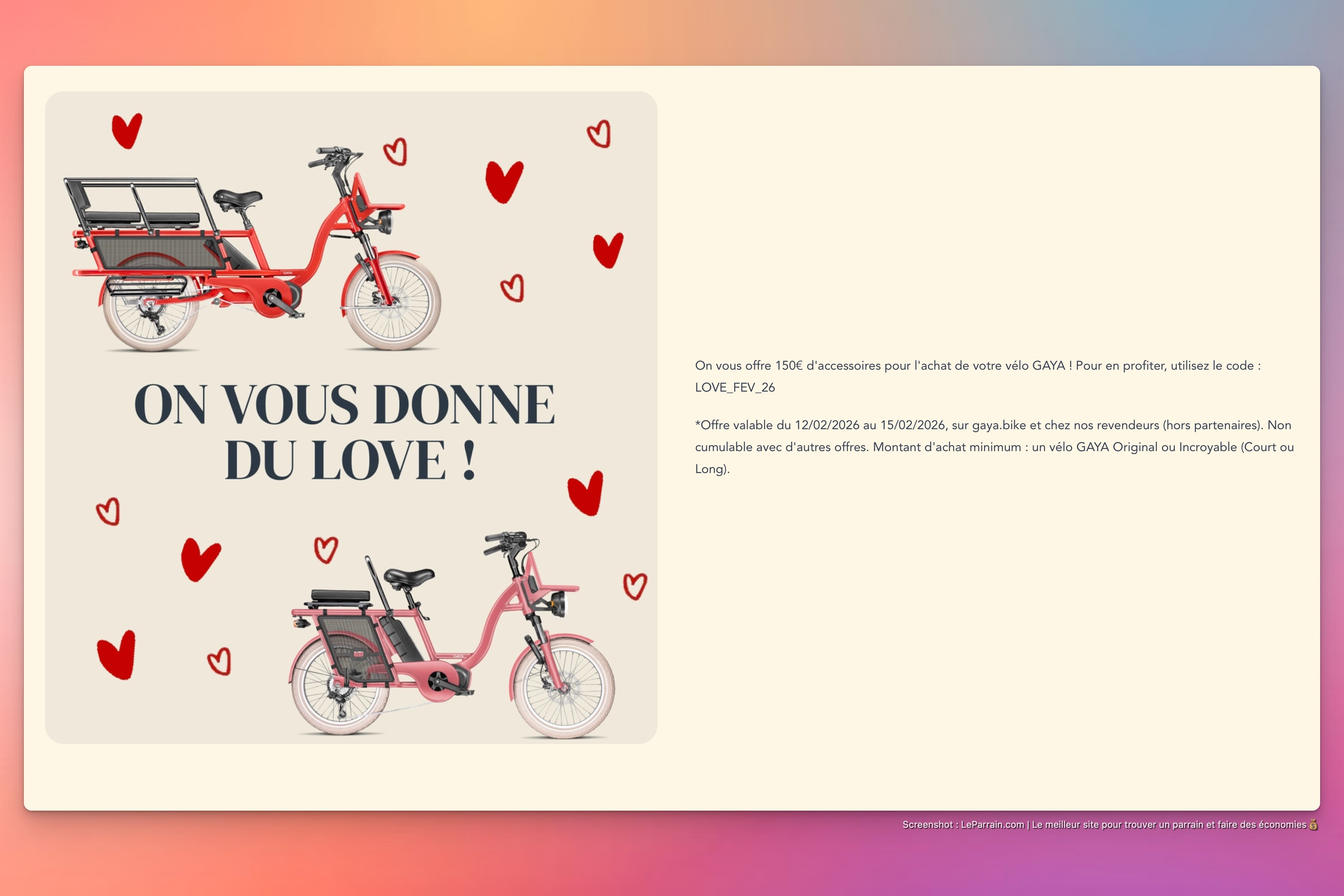 Capture d'écran 6 du programme de parrainage Gaya