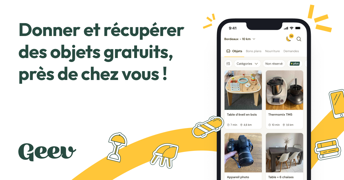 Capture d'écran de Geev I Dons d’objets entre particuliers