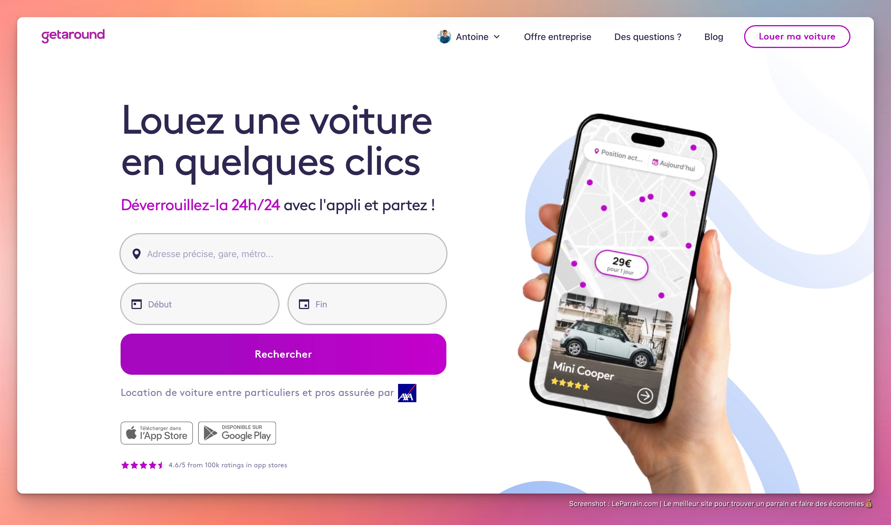 Trouvez un parrain Getaround sur Le Parrain