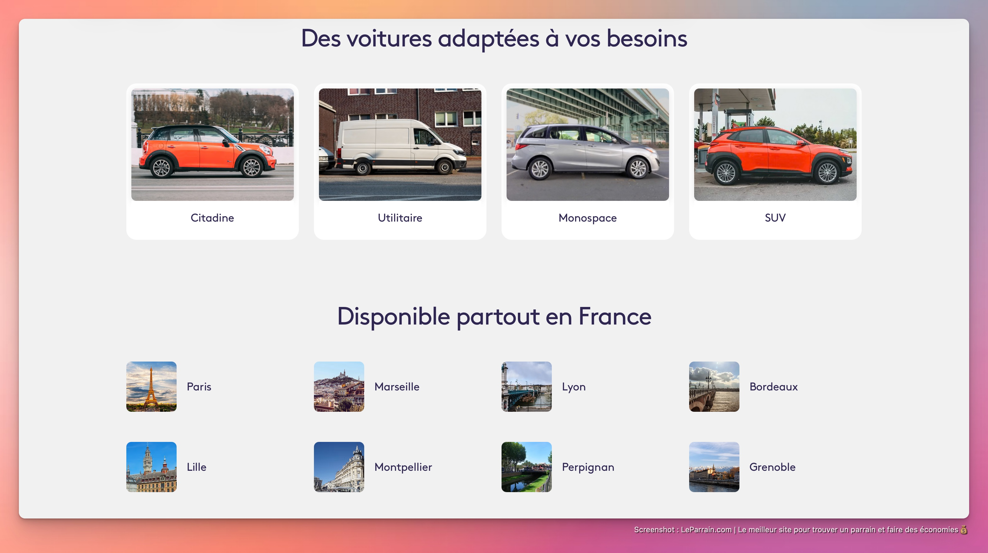 Capture d'écran 4 du programme de parrainage Getaround