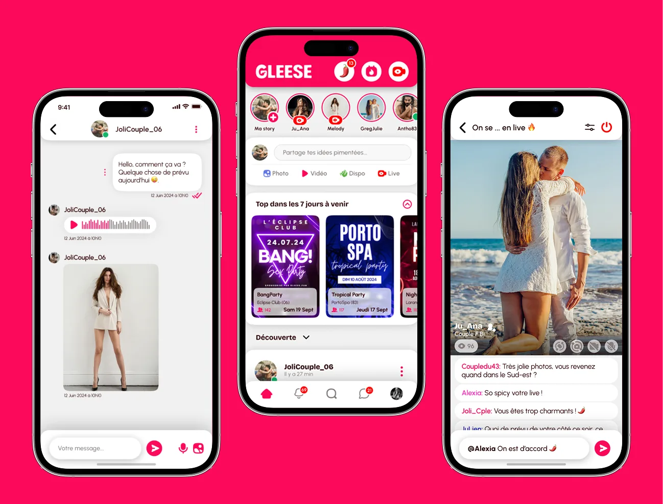 Capture d'écran de Site libertin, fais des rencontres très pimentées !