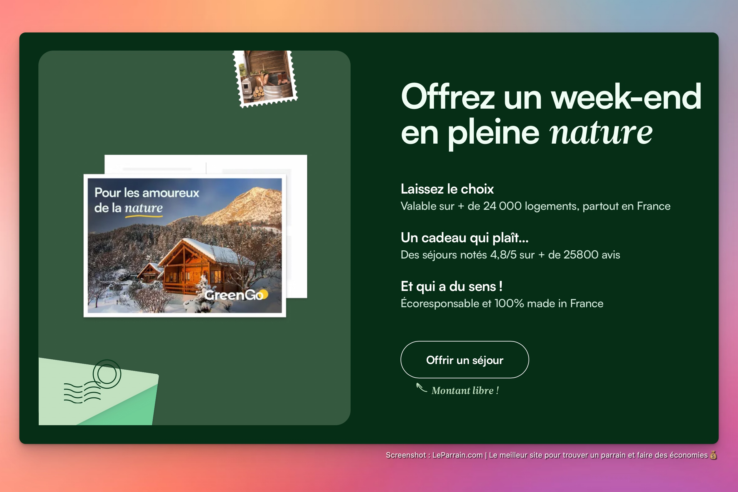 Capture d'écran 3 du programme de parrainage GreenGo
