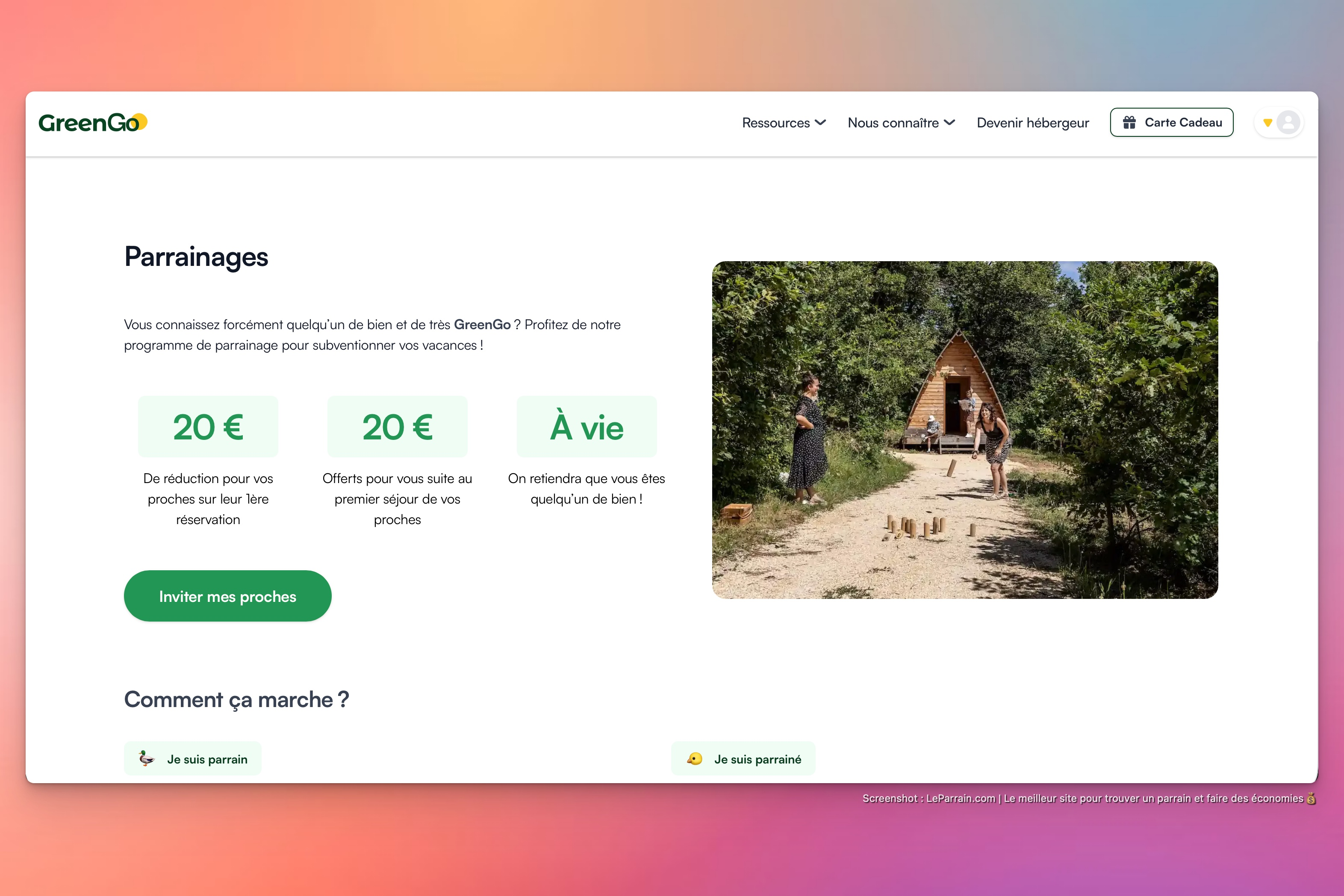Capture d'écran 6 du programme de parrainage GreenGo