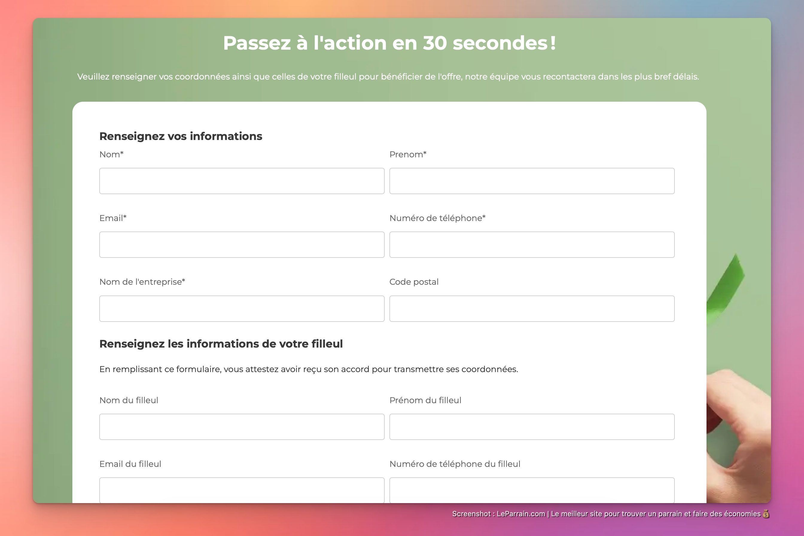 Capture d'écran 3 du programme de parrainage Hektor (La Boite Immo)