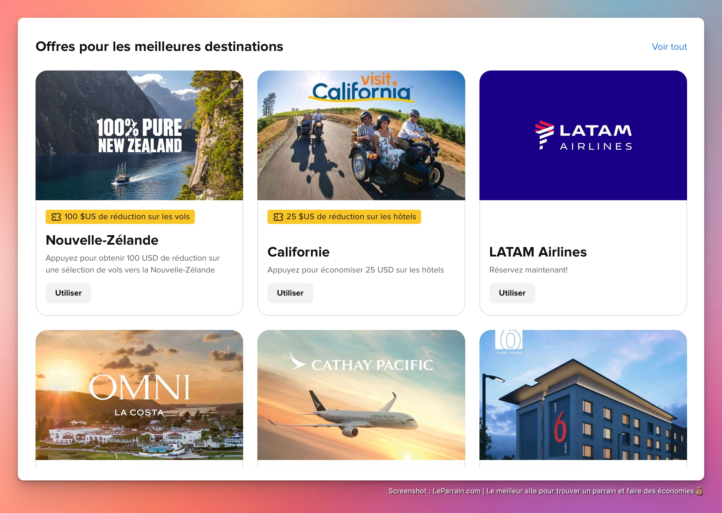 Capture d'écran 6 du programme de parrainage Hopper