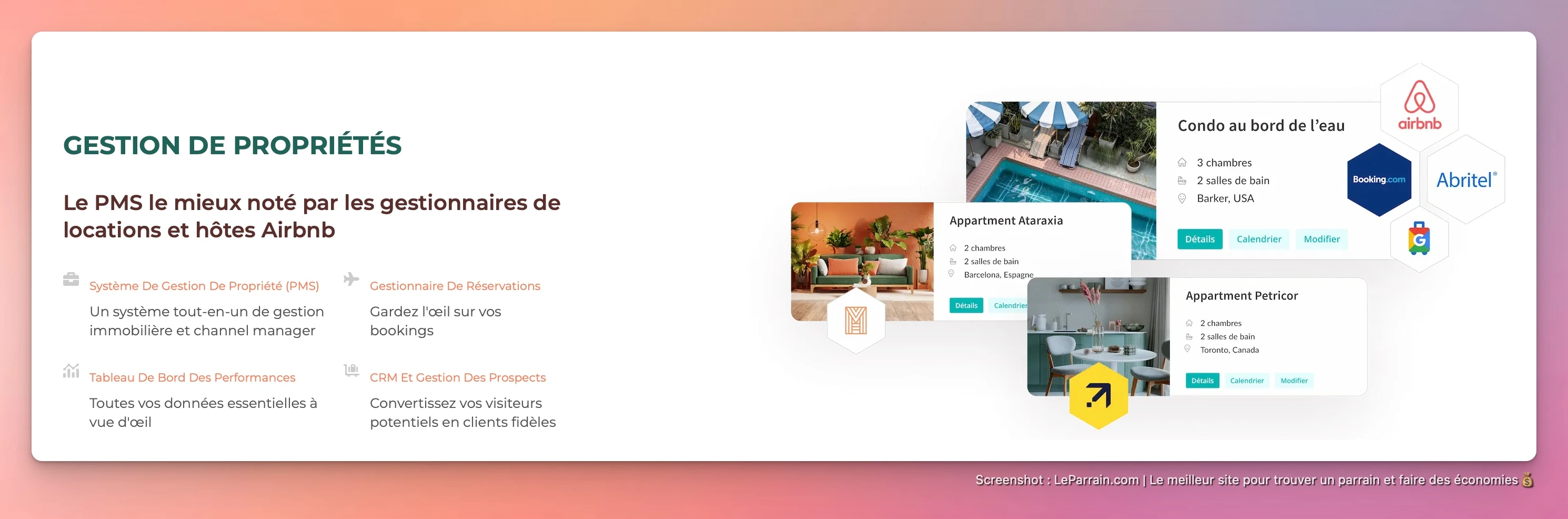 Capture d'écran 4 du programme de parrainage Hostaway