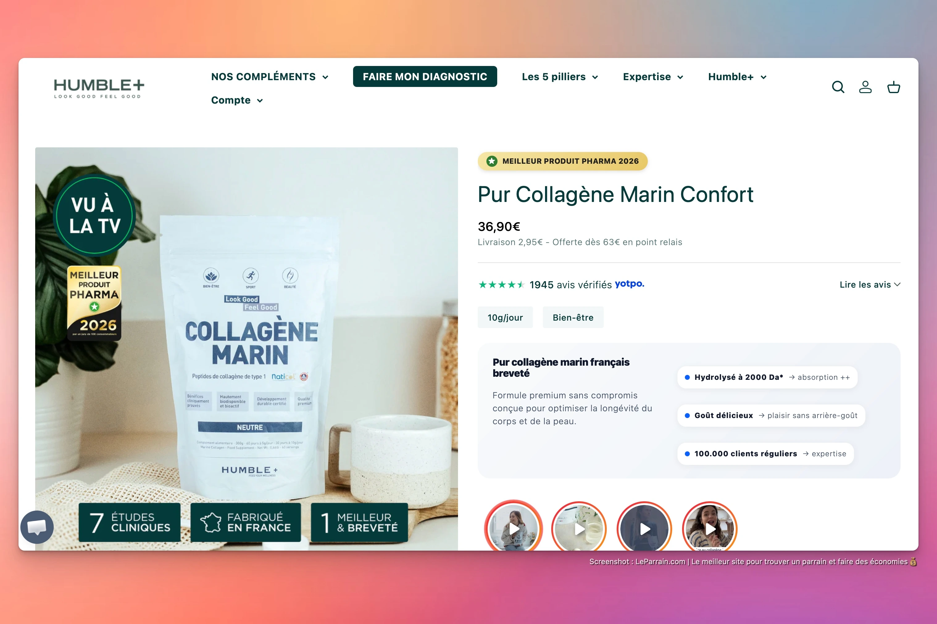 Capture d'écran 4 du programme de parrainage Humble Plus