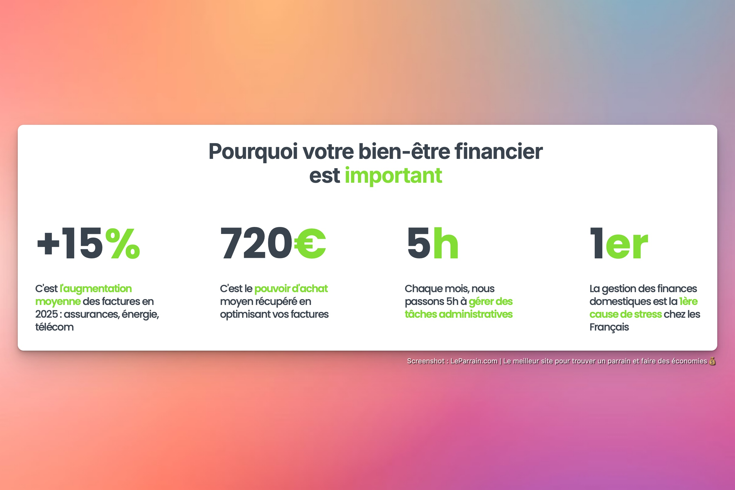 Capture d'écran 8 du programme de parrainage Ideel