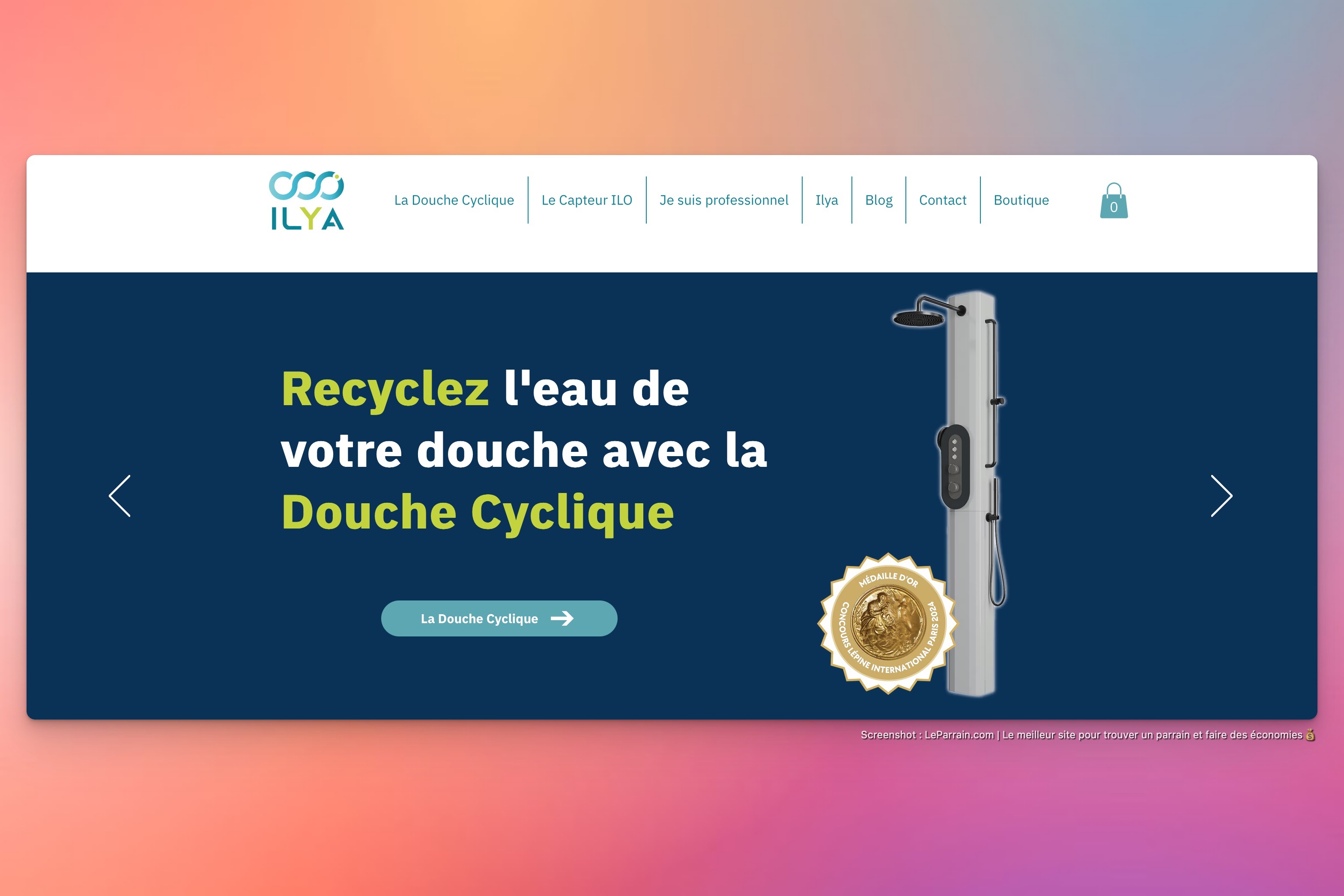 Capture d'écran 5 du programme de parrainage Ilya