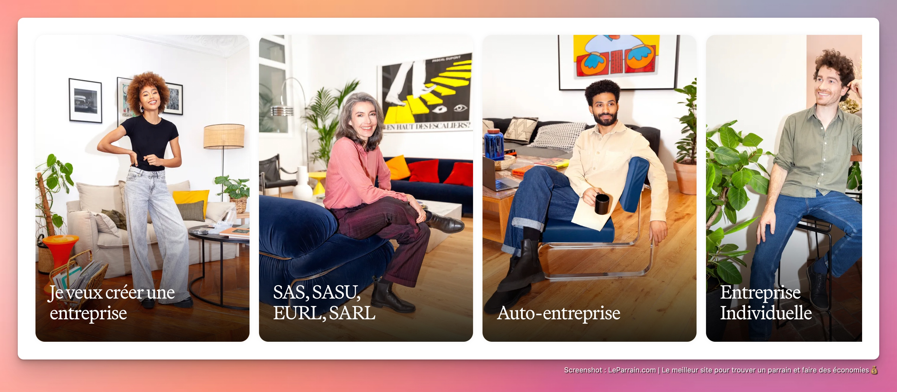 Capture d'écran 1 du programme de parrainage Indy