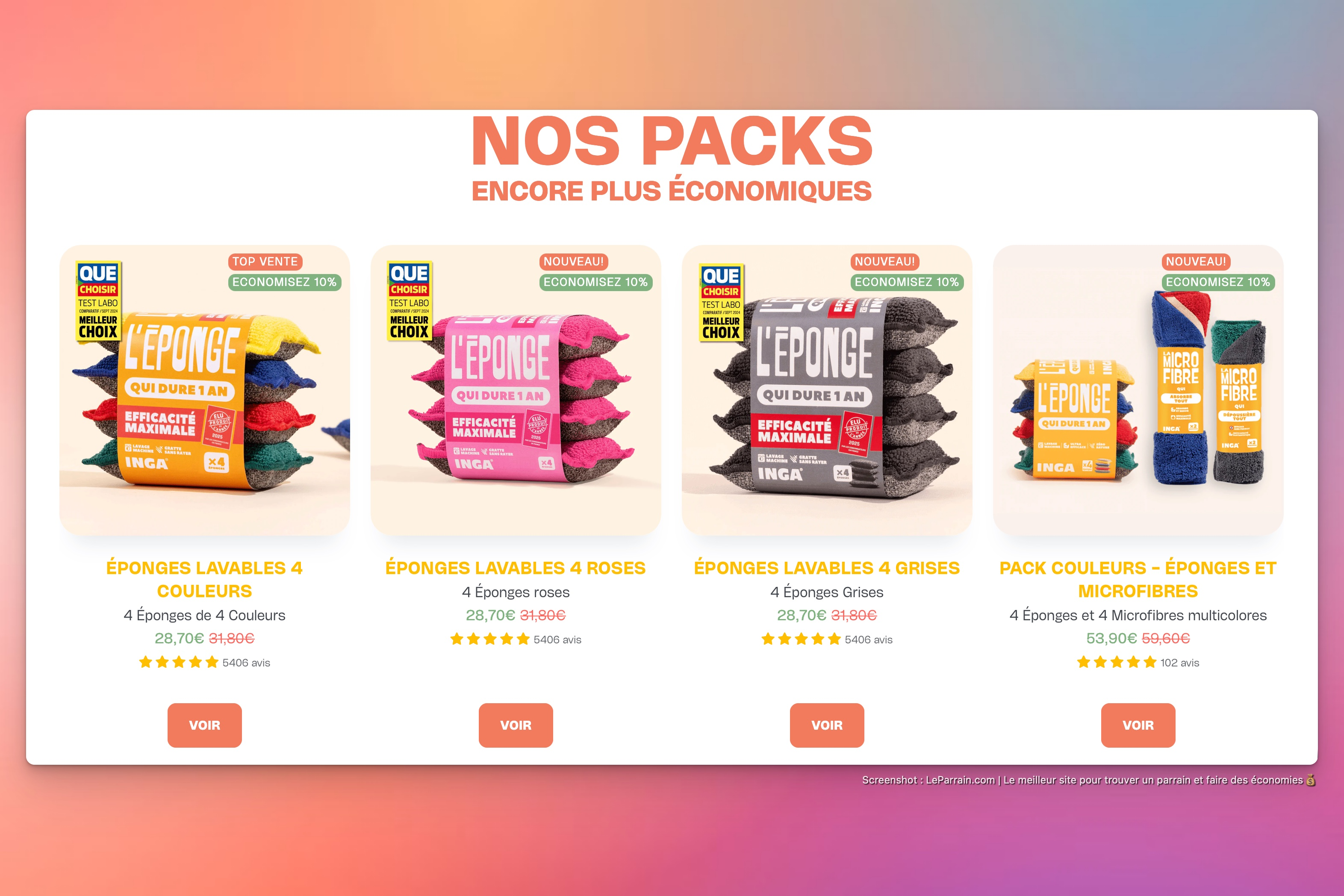 Capture d'écran 6 du programme de parrainage Inga