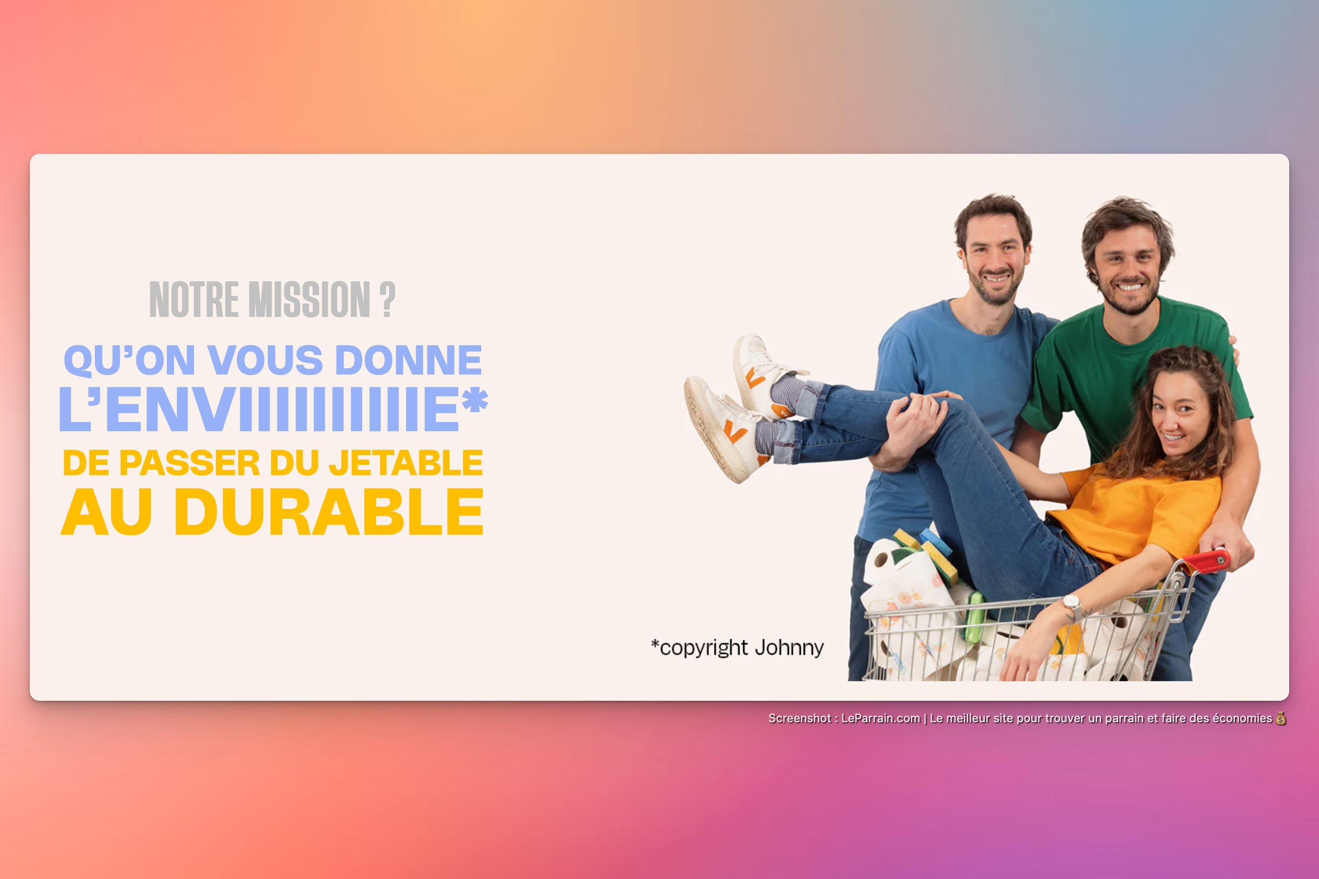 Capture d'écran 7 du programme de parrainage Inga