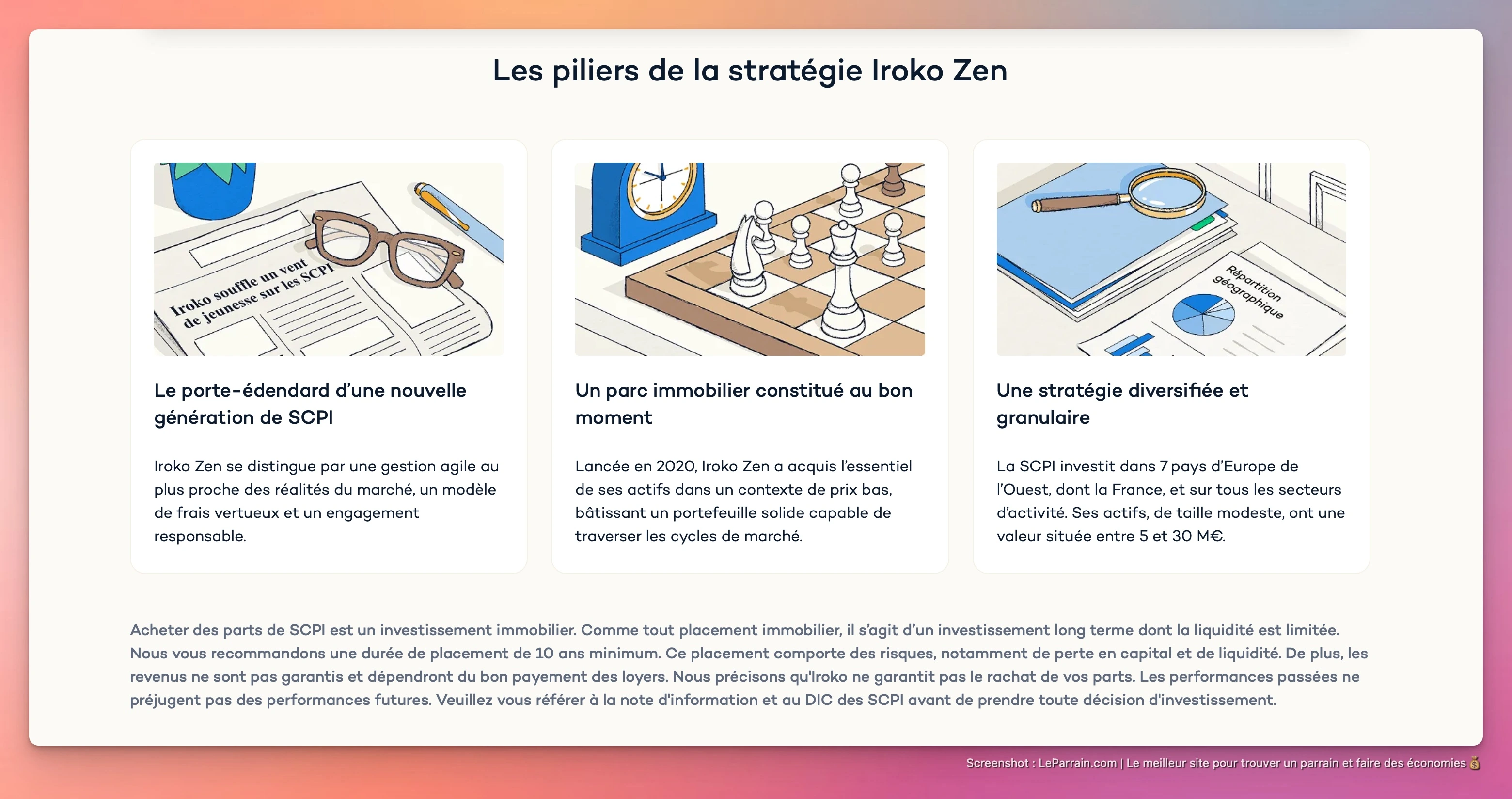 Capture d'écran 1 du programme de parrainage Iroko