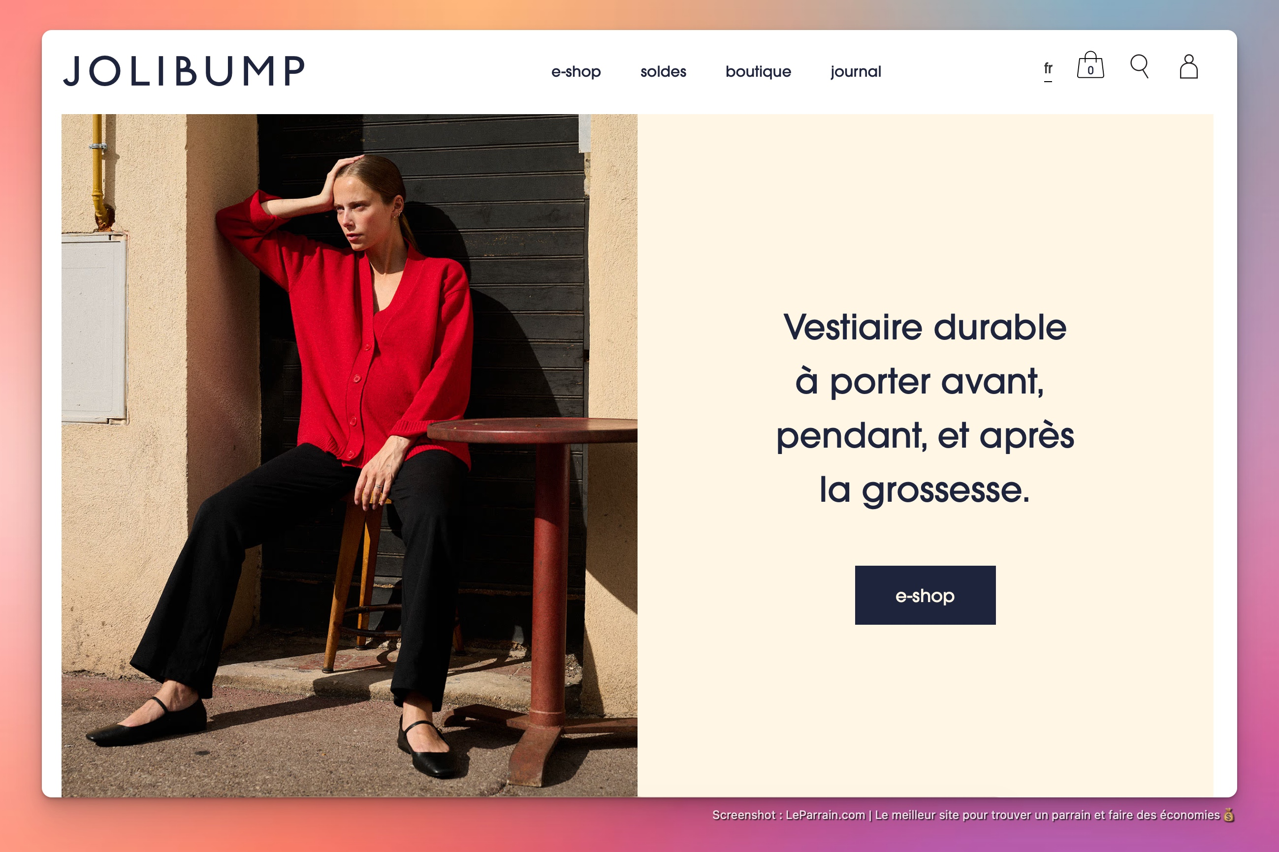 Capture d'écran 5 du programme de parrainage Jolibump