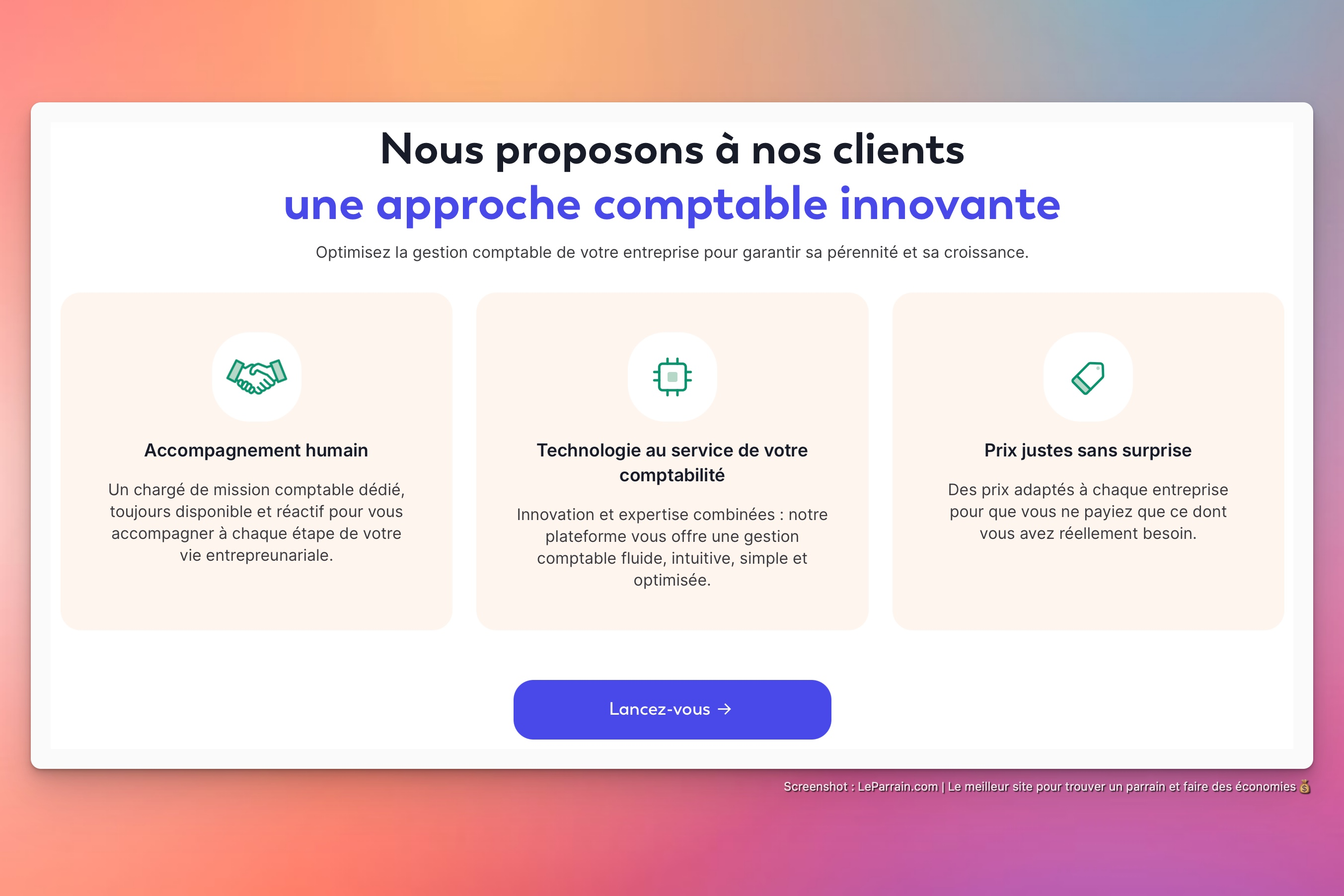 Capture d'écran 5 du programme de parrainage KeoBiz