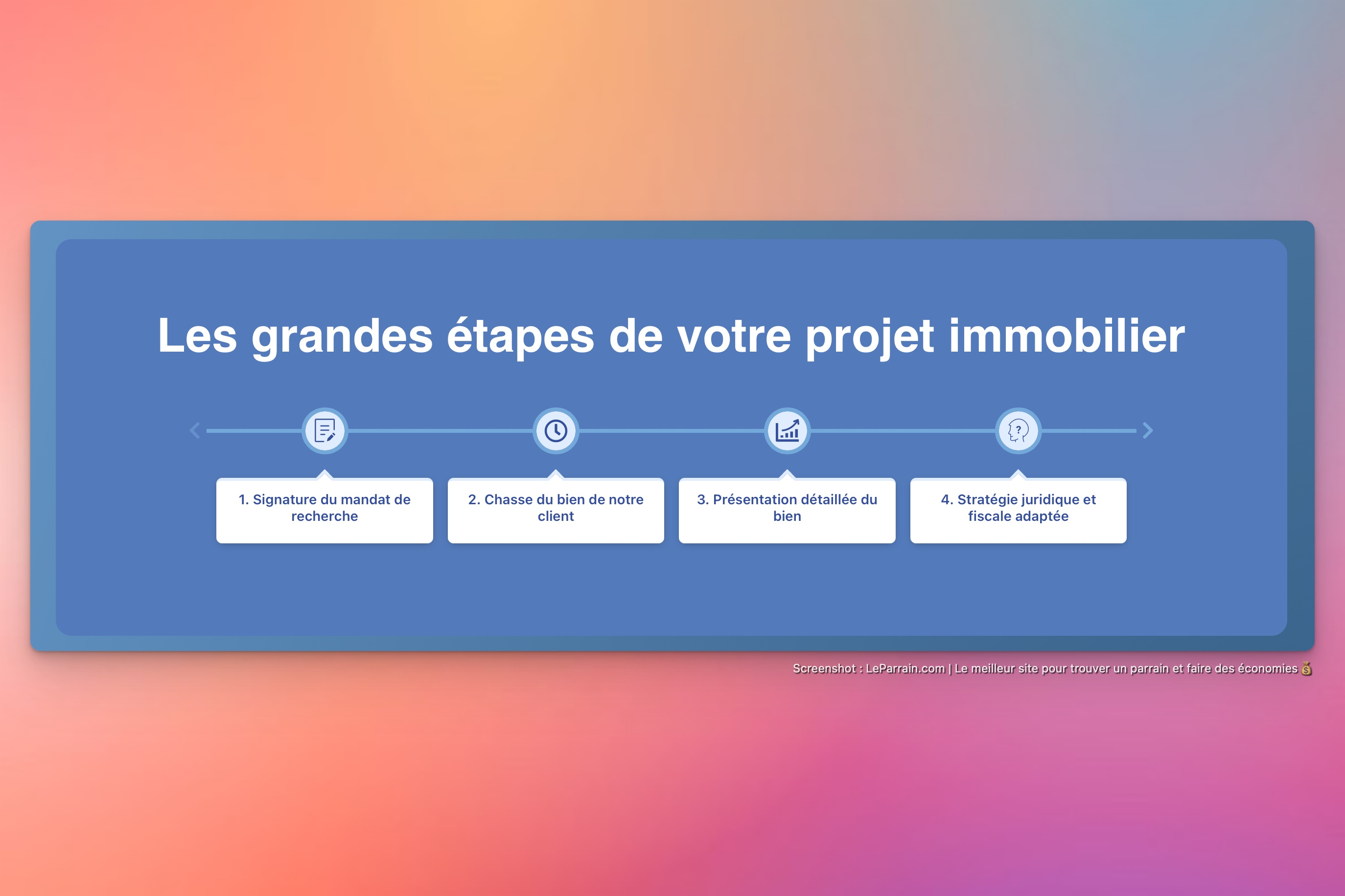 Capture d'écran 3 du programme de parrainage Kimo Investissements