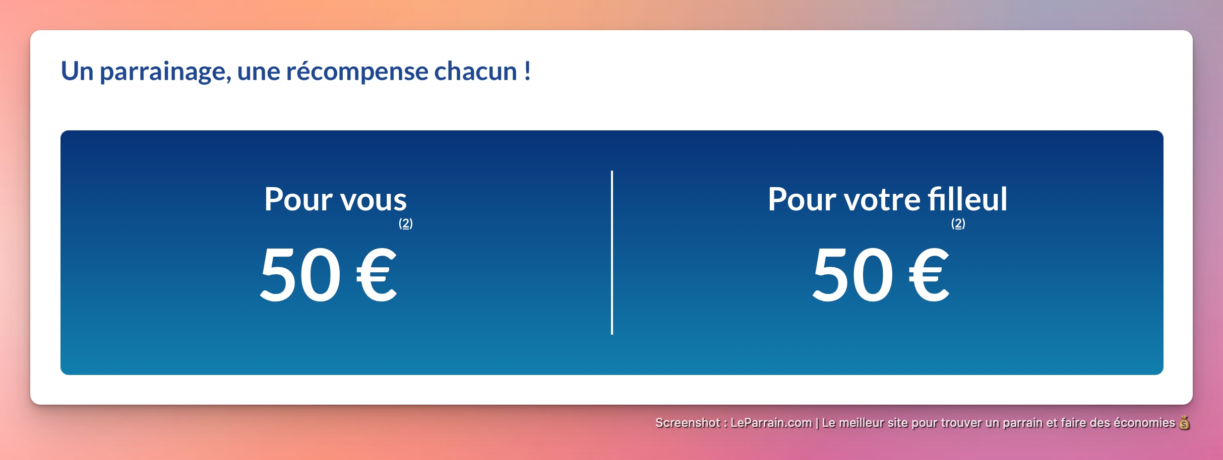 Capture d'écran 3 du programme de parrainage La Banque Postale