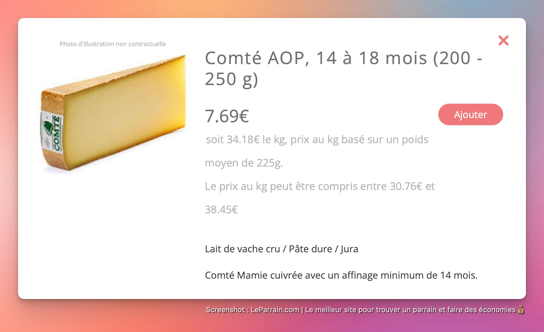 Capture d'écran 4 du programme de parrainage La Belle Vie