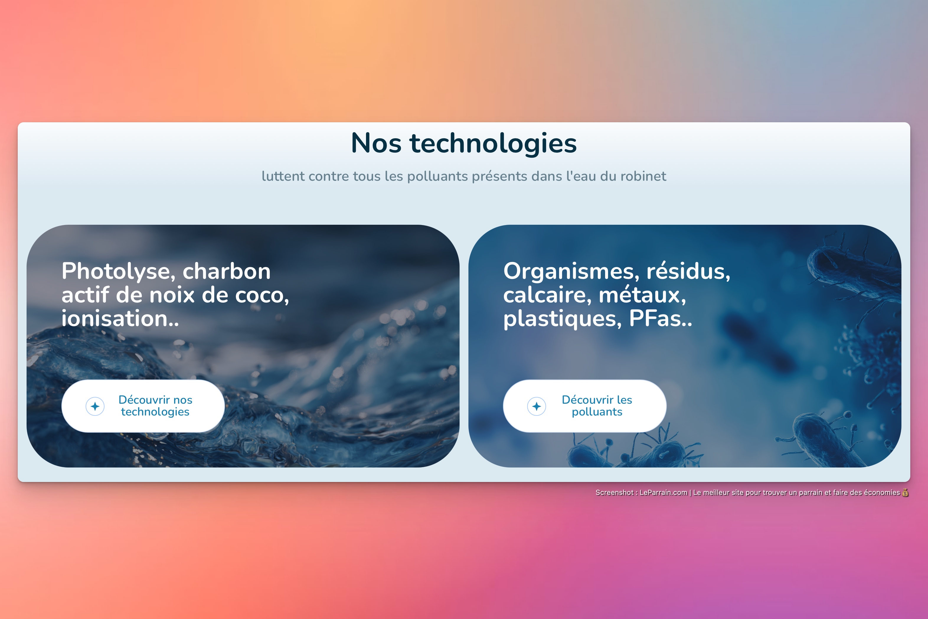 Capture d'écran 4 du programme de parrainage Lavie